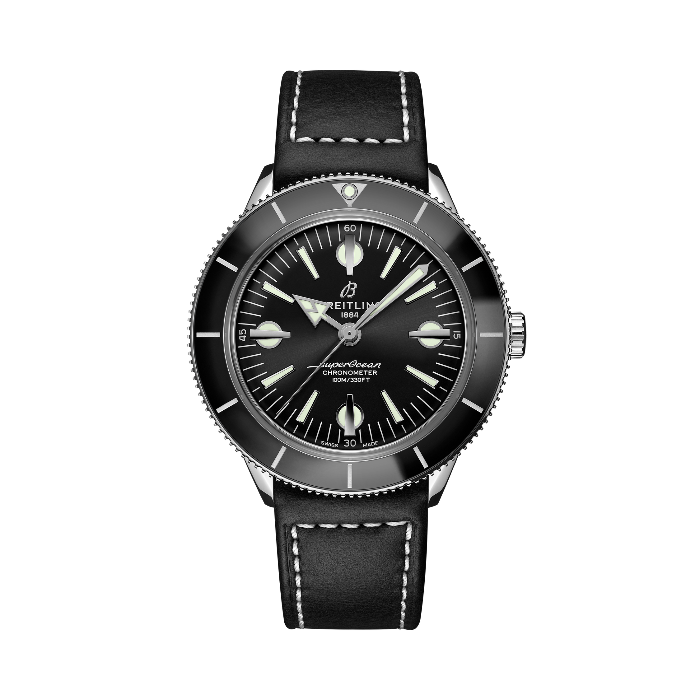 Superocean Heritage '57 Black | V-DIAL-COLOR-5686 dial, A10370121B1X1