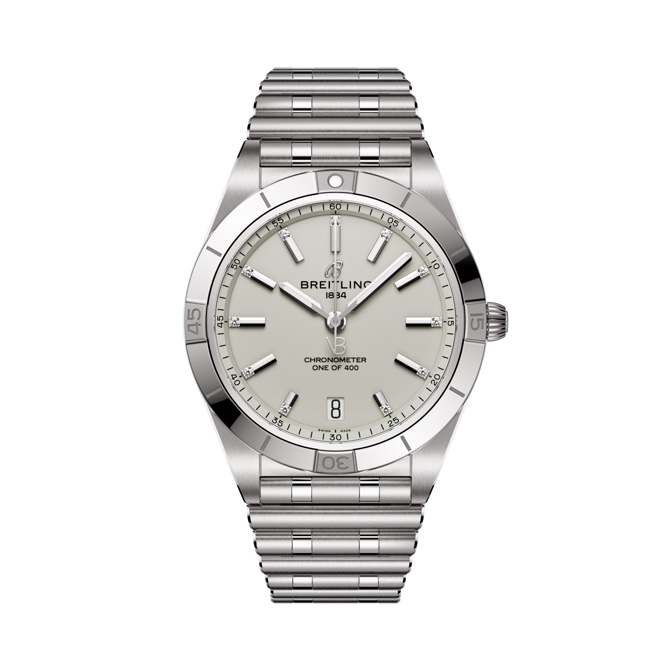 Chronomat Automatic 36 Victoria Beckham Dove grey | V-DIAL-COLOR-44555162 dial, A103801A1G1A1