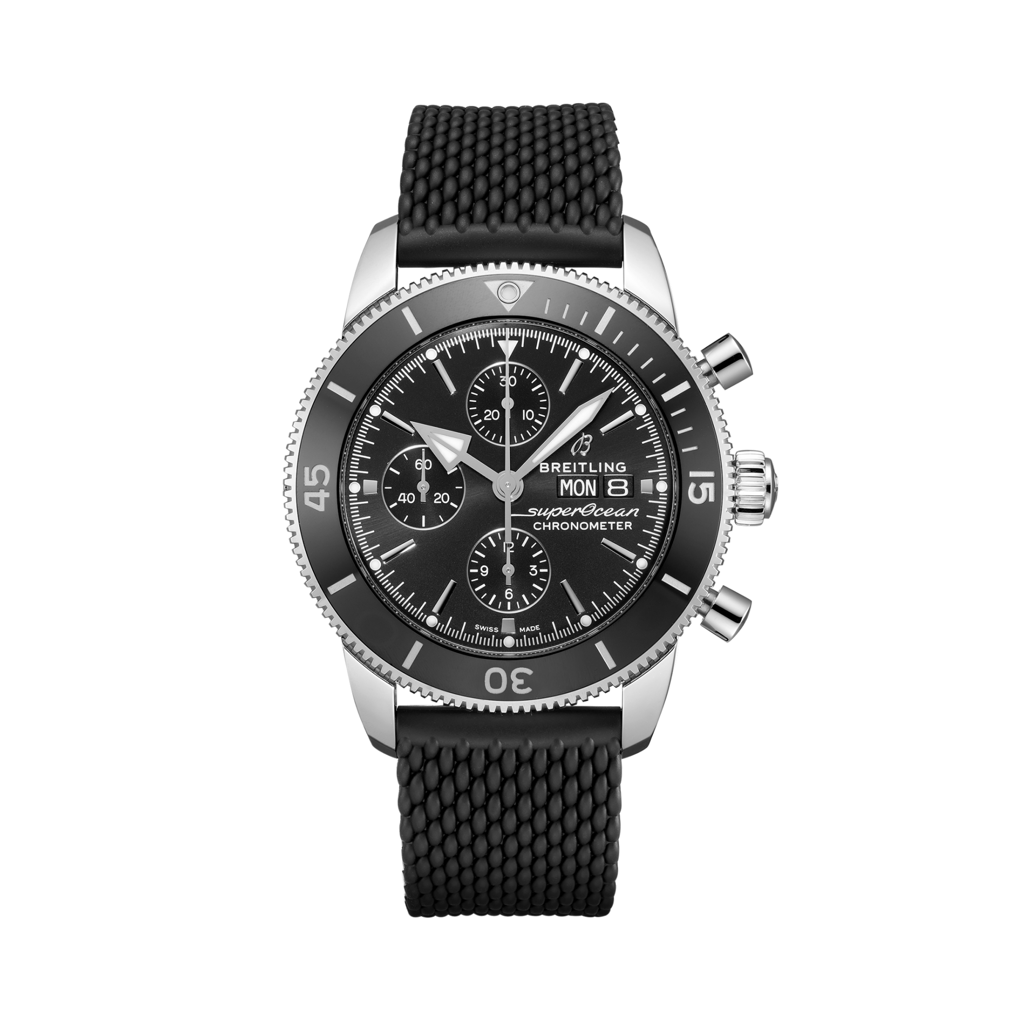 Superocean Heritage Chronograph 44 Noir | V-DIAL-COLOR-5686 dial, A13313121B1S1