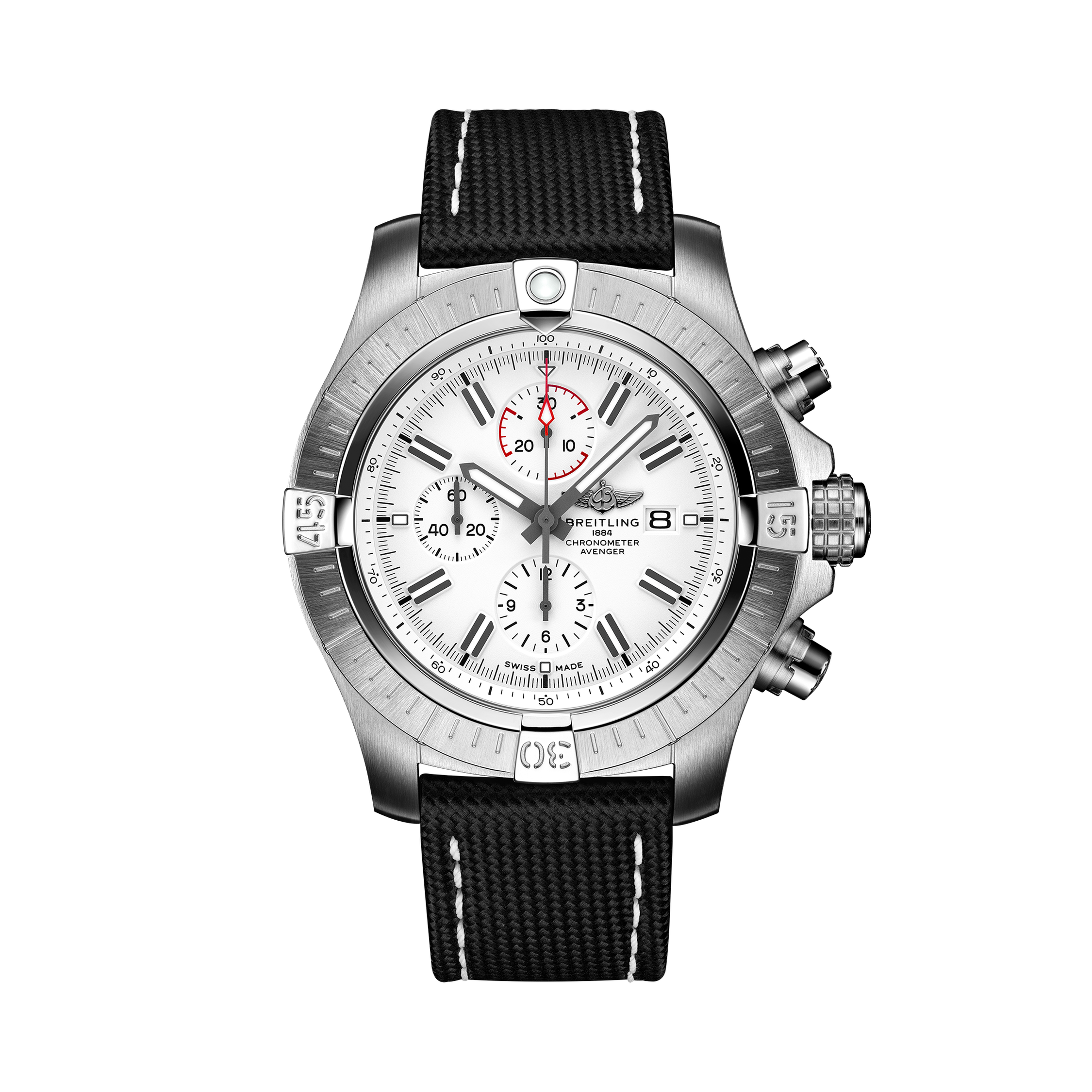 Super Avenger Chronograph 48 White | V-DIAL-COLOR-5926 dial, A133751A1A1X1