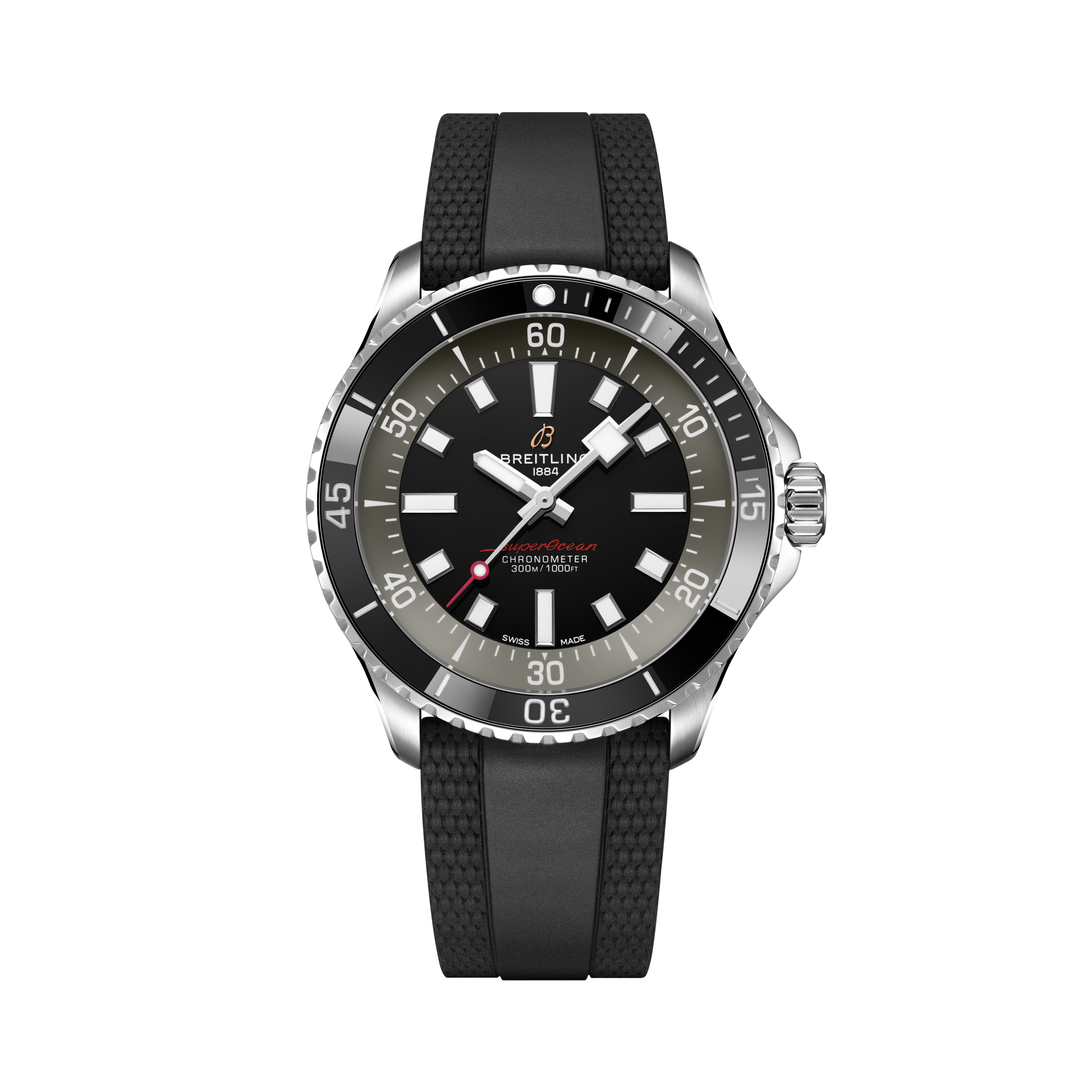 Superocean Automatic 42 Black | V-DIAL-COLOR-5686 dial, A173757A1B1S1