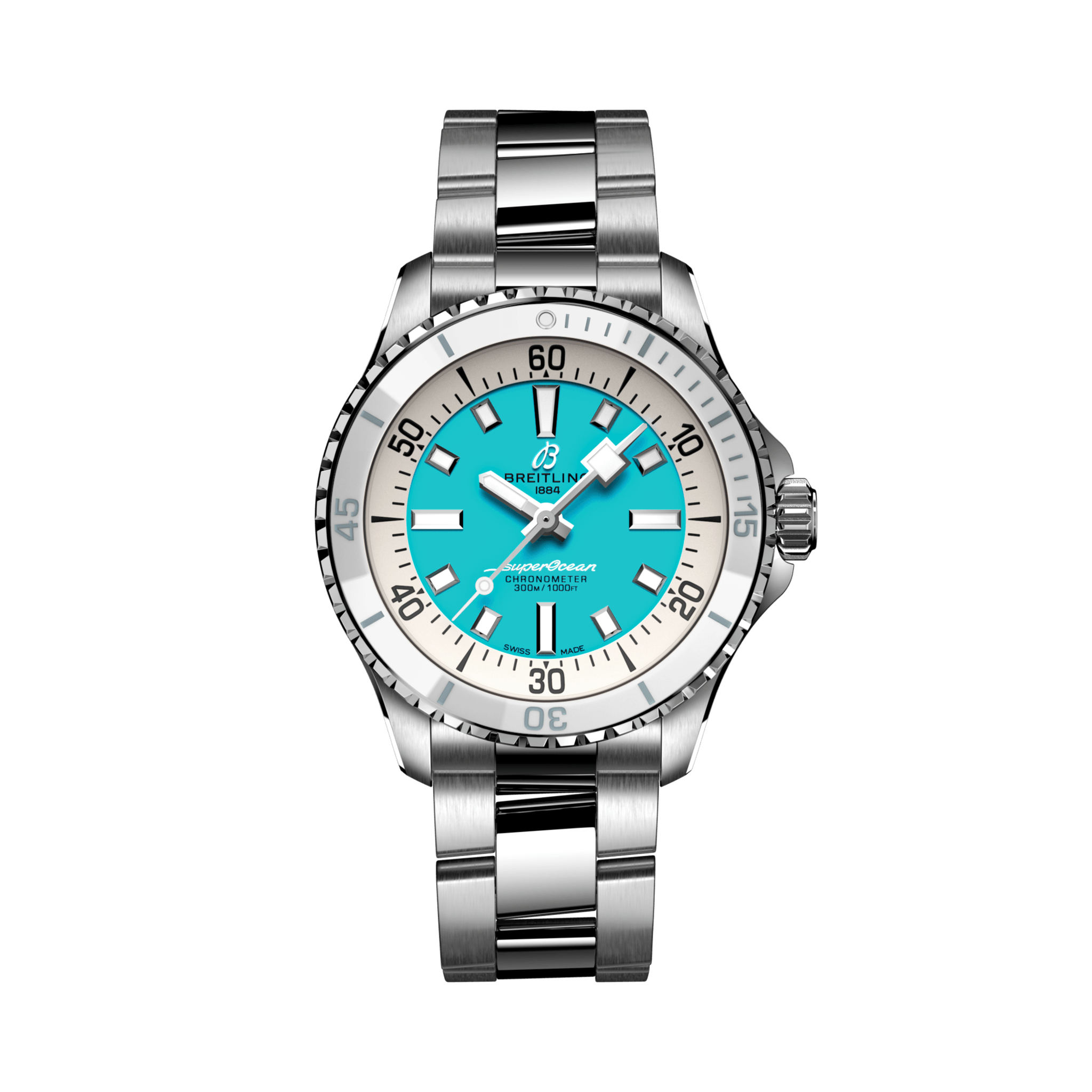 Superocean Automatic 36 Turquesa | V-DIAL-COLOR-9876 dial, A17377211C1A1