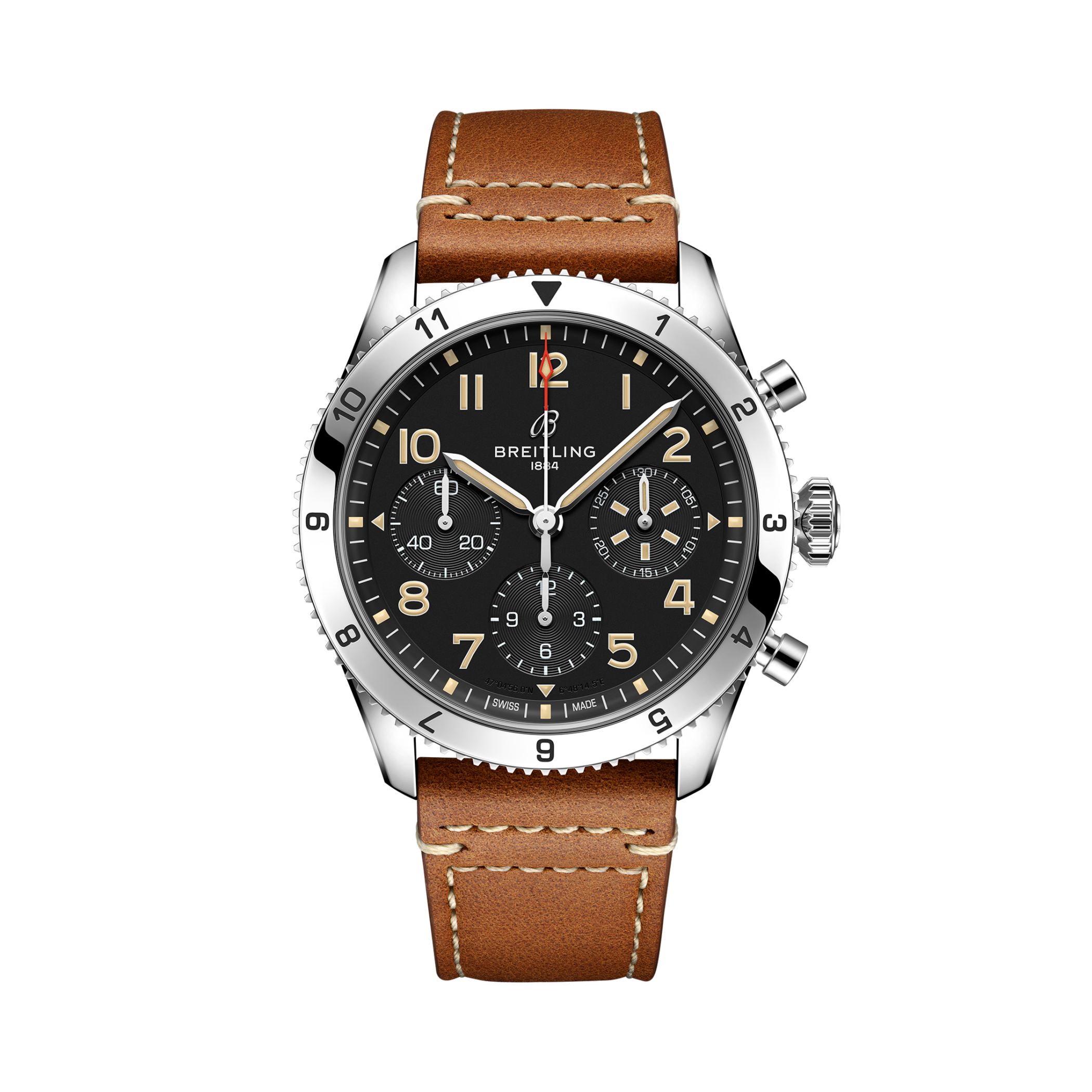 Classic AVI Chronograph 42 P-51 Mustang Noir | V-DIAL-COLOR-5686 dial, A233803A1B1X1