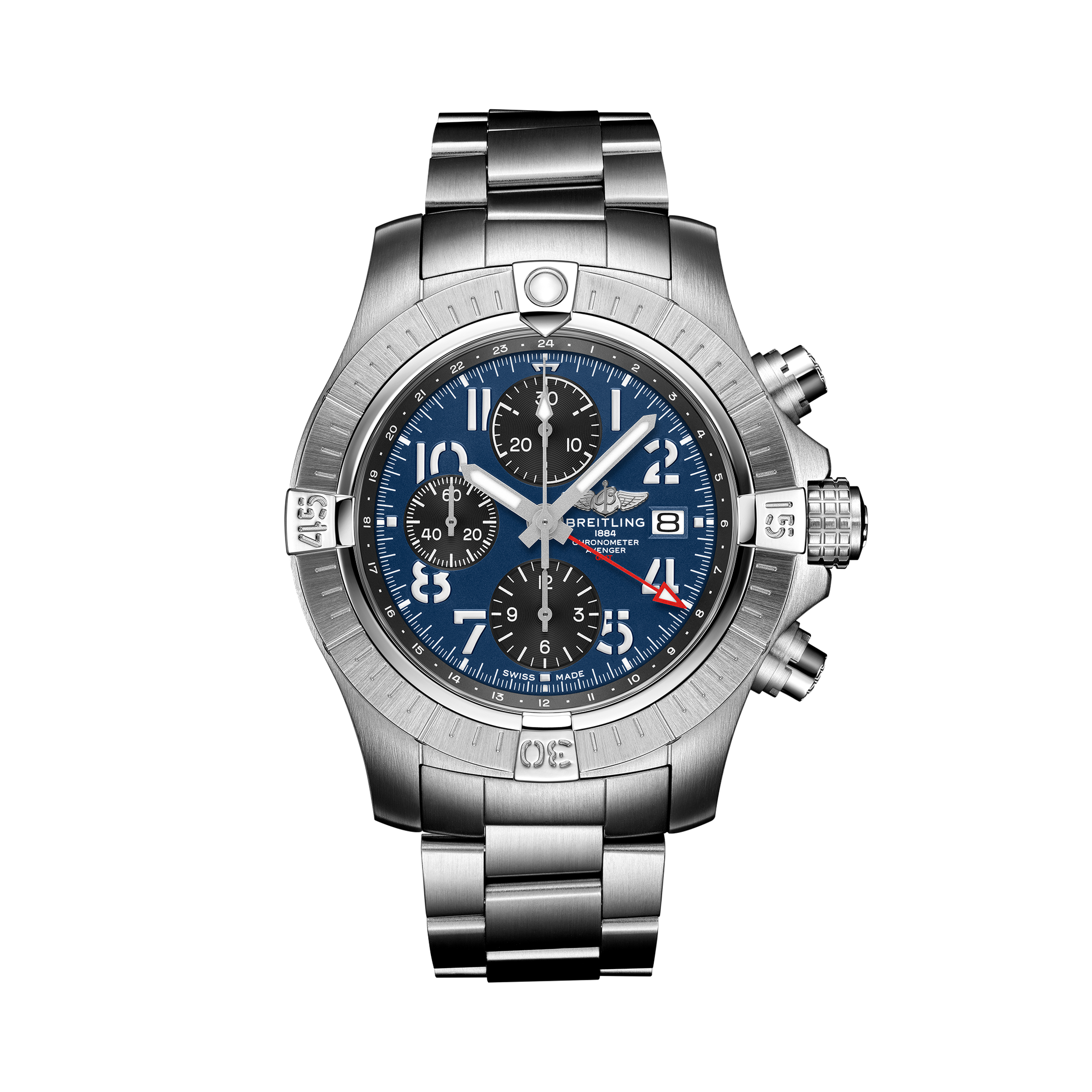 Avenger Chronograph GMT 45 Blue | V-DIAL-COLOR-5714 dial, A24315101C1A1