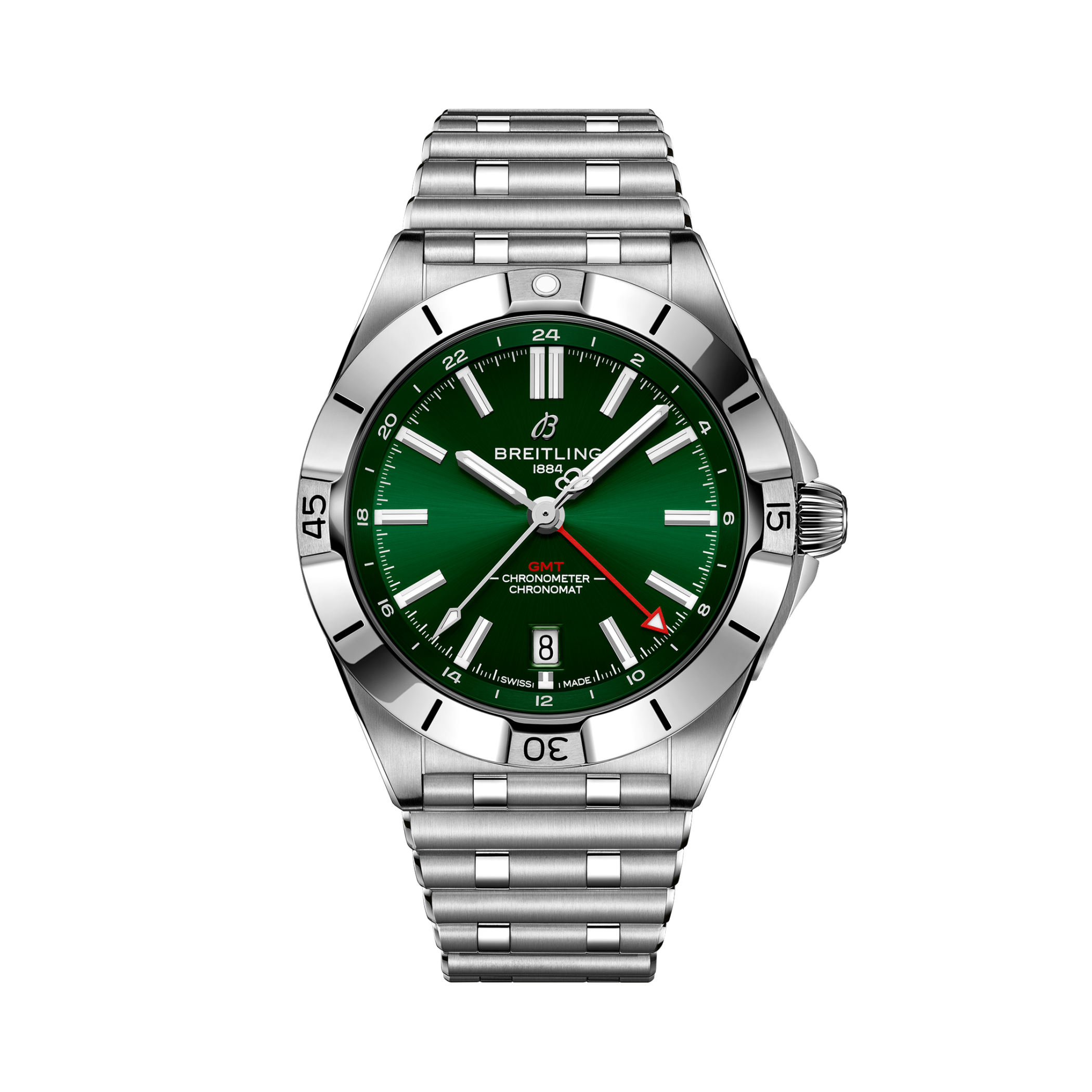 Chronomat Automatic GMT 40 Vert | V-DIAL-COLOR-5765 dial, A32398101L1A1