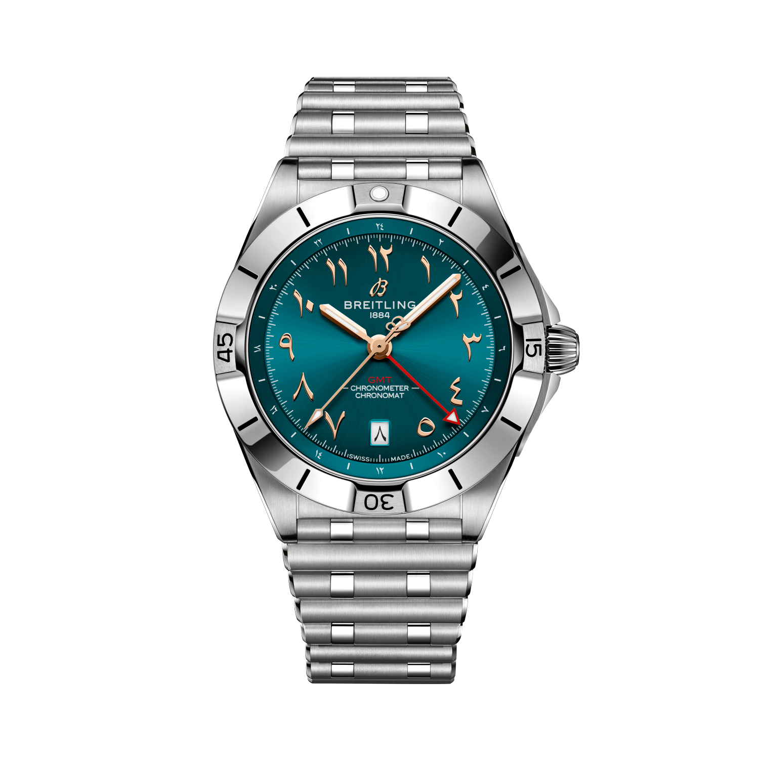 Chronomat Automatic GMT 40 Turquoise | V-DIAL-COLOR-9876 dial, A323983B1C1A1