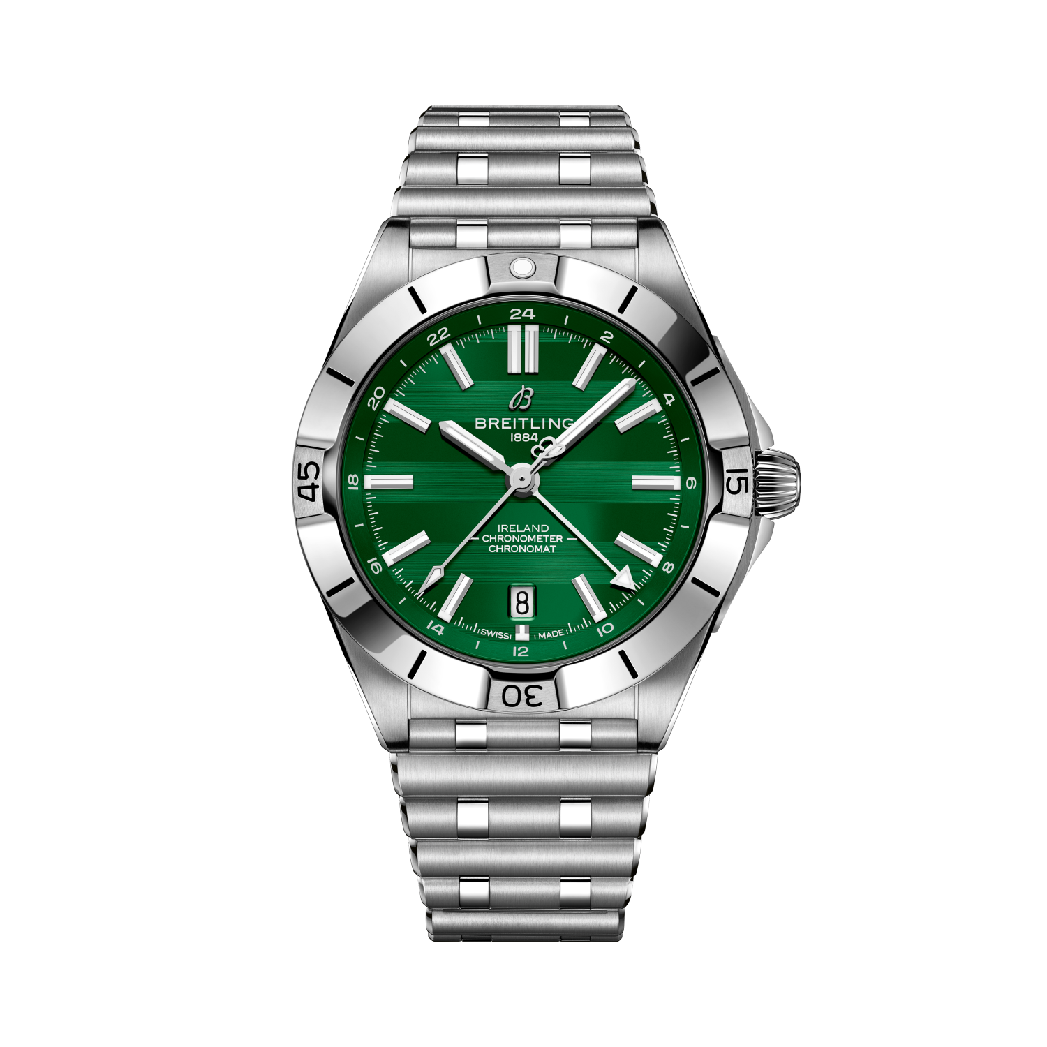 Chronomat Automatic GMT 40 Six Nations Ireland Verde | V-DIAL-COLOR-5765 dial, A323987B1L1A1