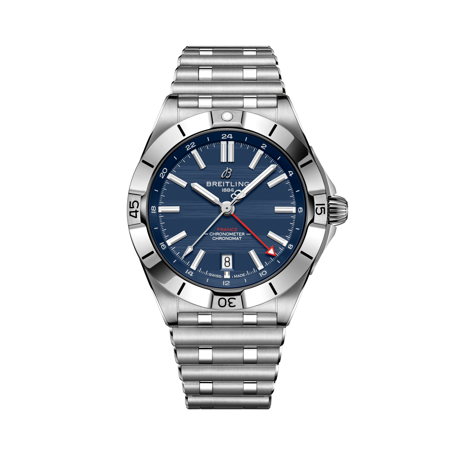 Chronomat Automatic GMT 40 Six Nations France Blau | V-DIAL-COLOR-5714 dial, A323989B1C1A1