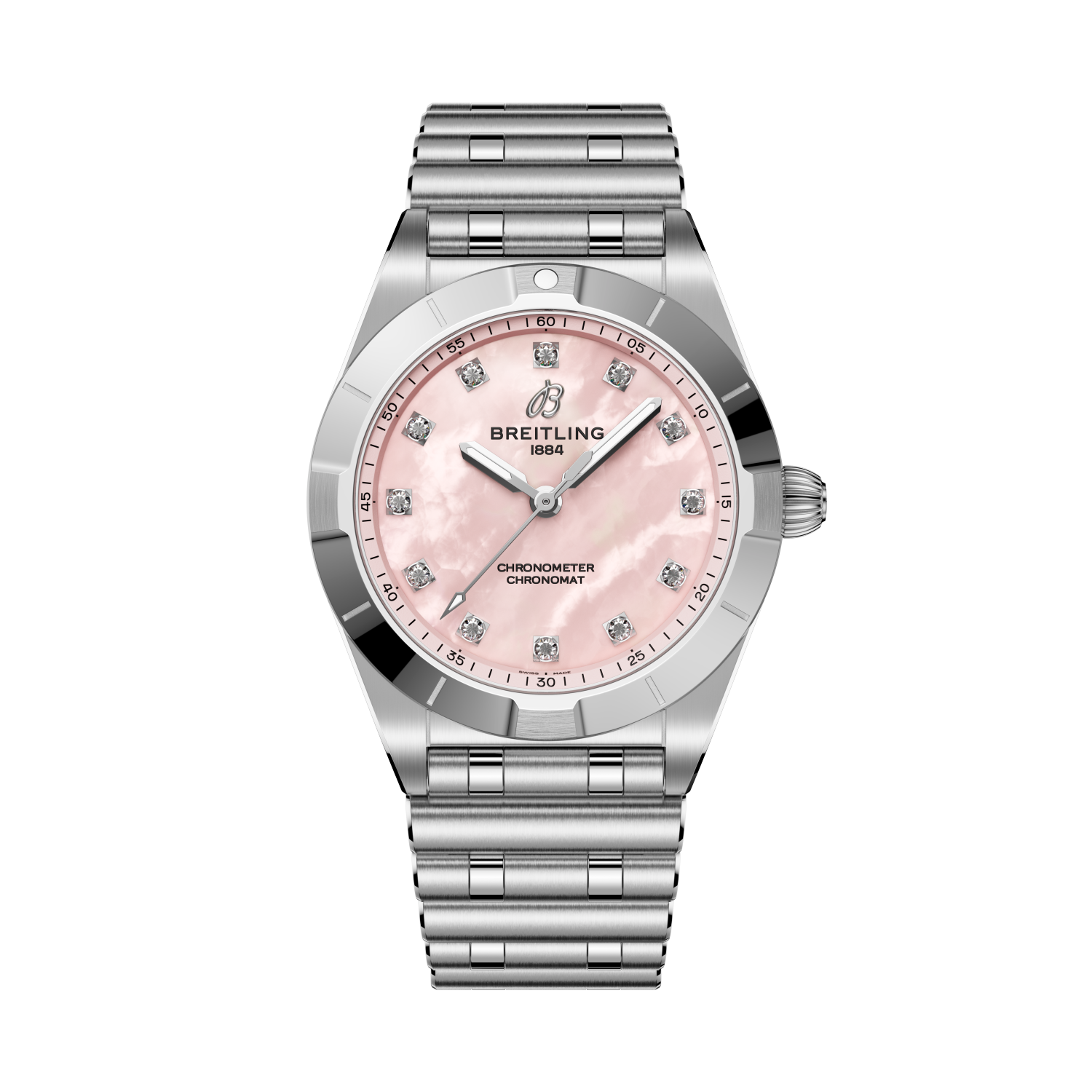 Chronomat 28 Madreperla rosa | V-DIAL-COLOR-6666 dial, A72310101K1A1