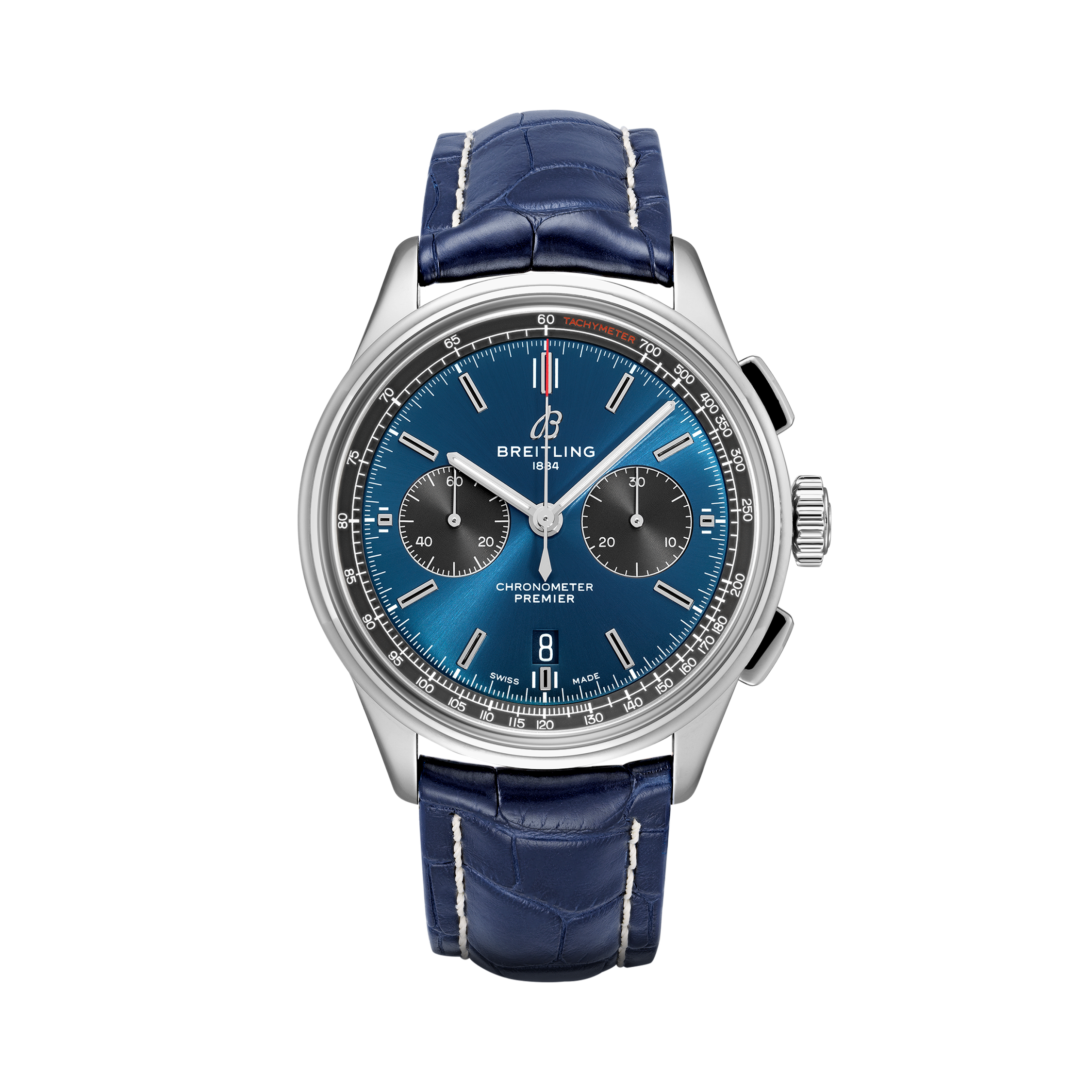 Premier B01 Chronograph 42 Blue | V-DIAL-COLOR-5714 dial, AB0118A61C1P1