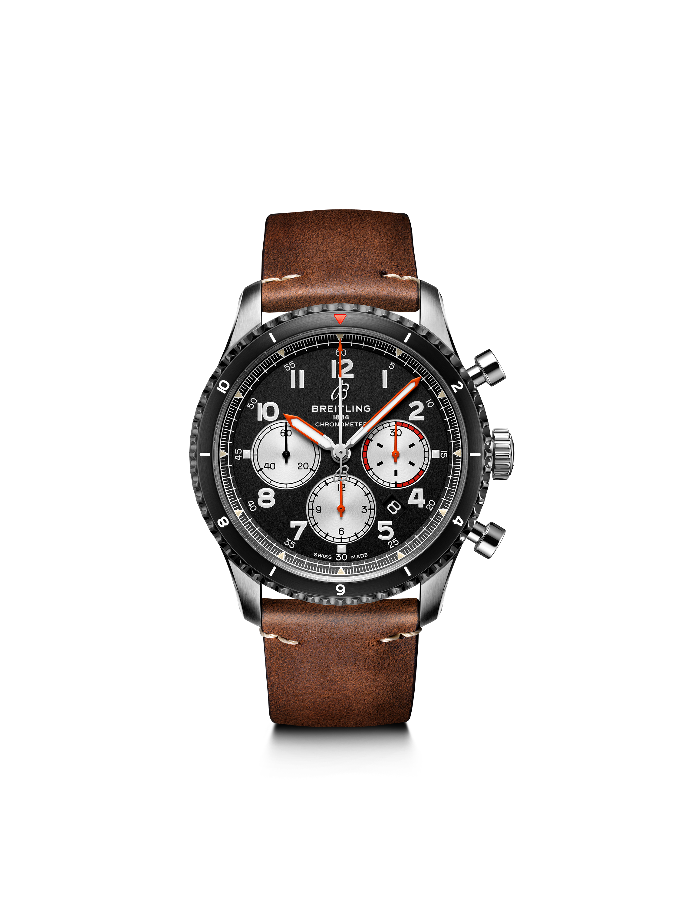 Aviator 8 B01 Chronograph 43 Mosquito Black | V-DIAL-COLOR-5686 dial, AB01194A1B1X1