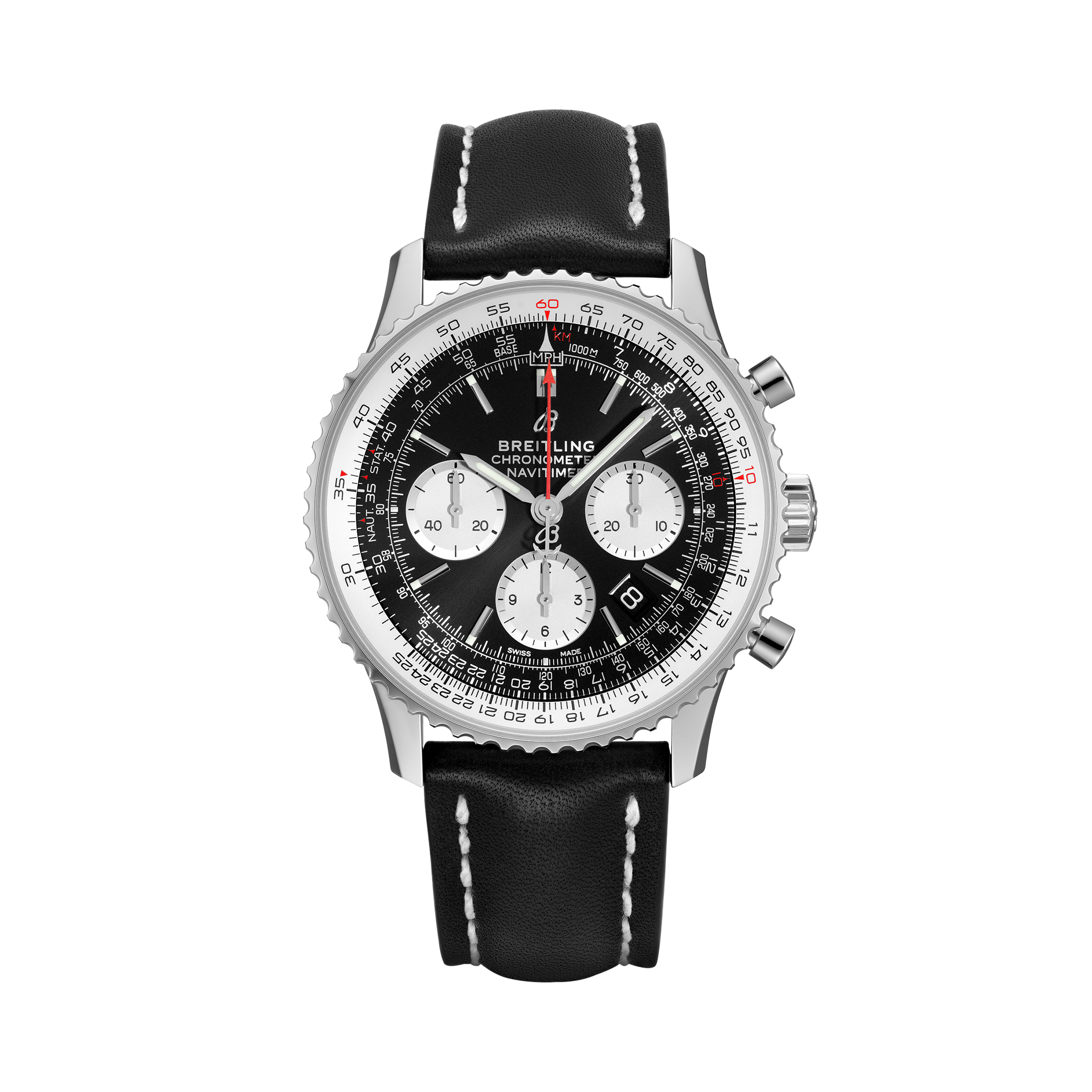 Navitimer B01 Chronograph 43 Black | V-DIAL-COLOR-5686 dial, AB0121211B1X1