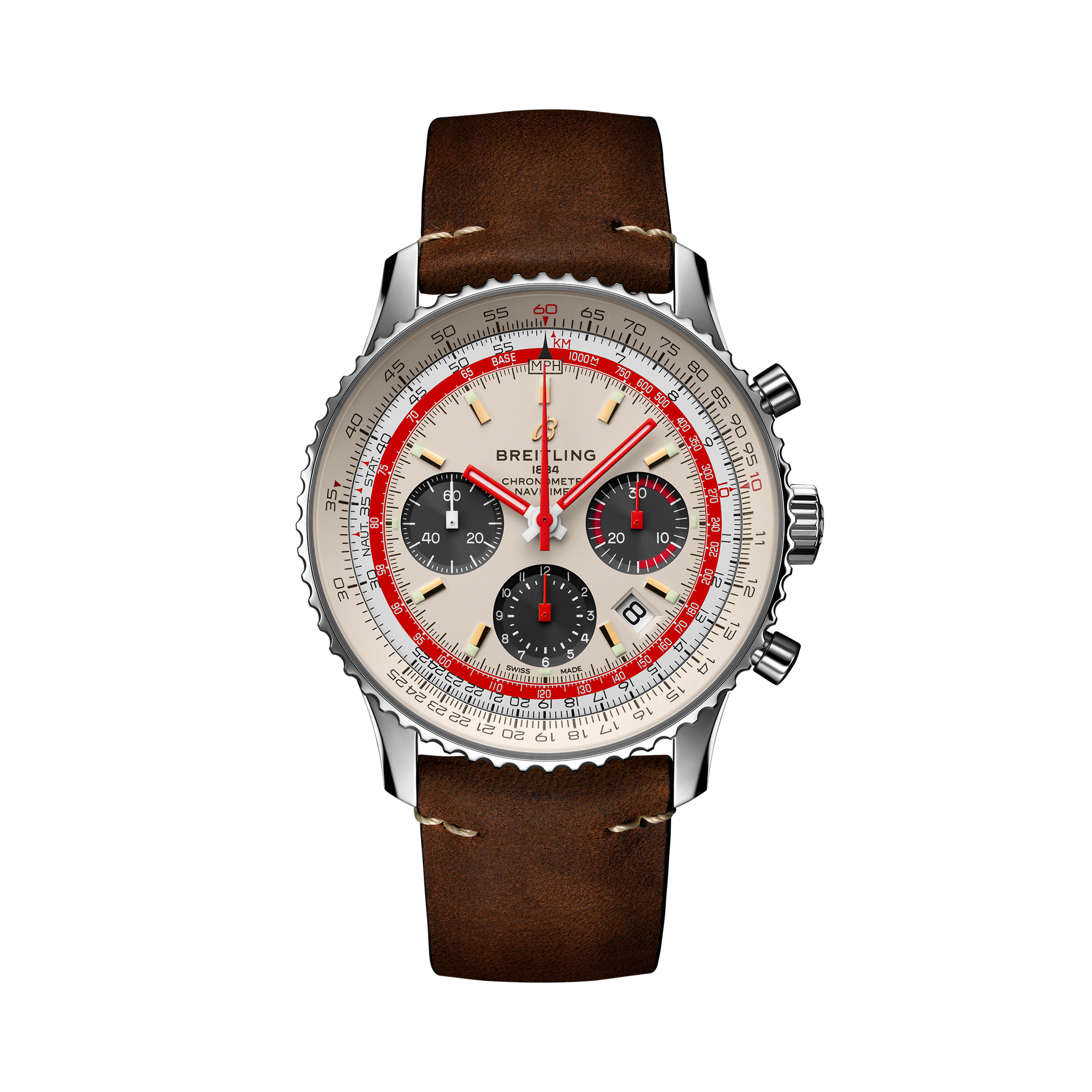 Navitimer B01 Chronograph 43 TWA Blanc | V-DIAL-COLOR-5926 dial, AB01219A1G1X2