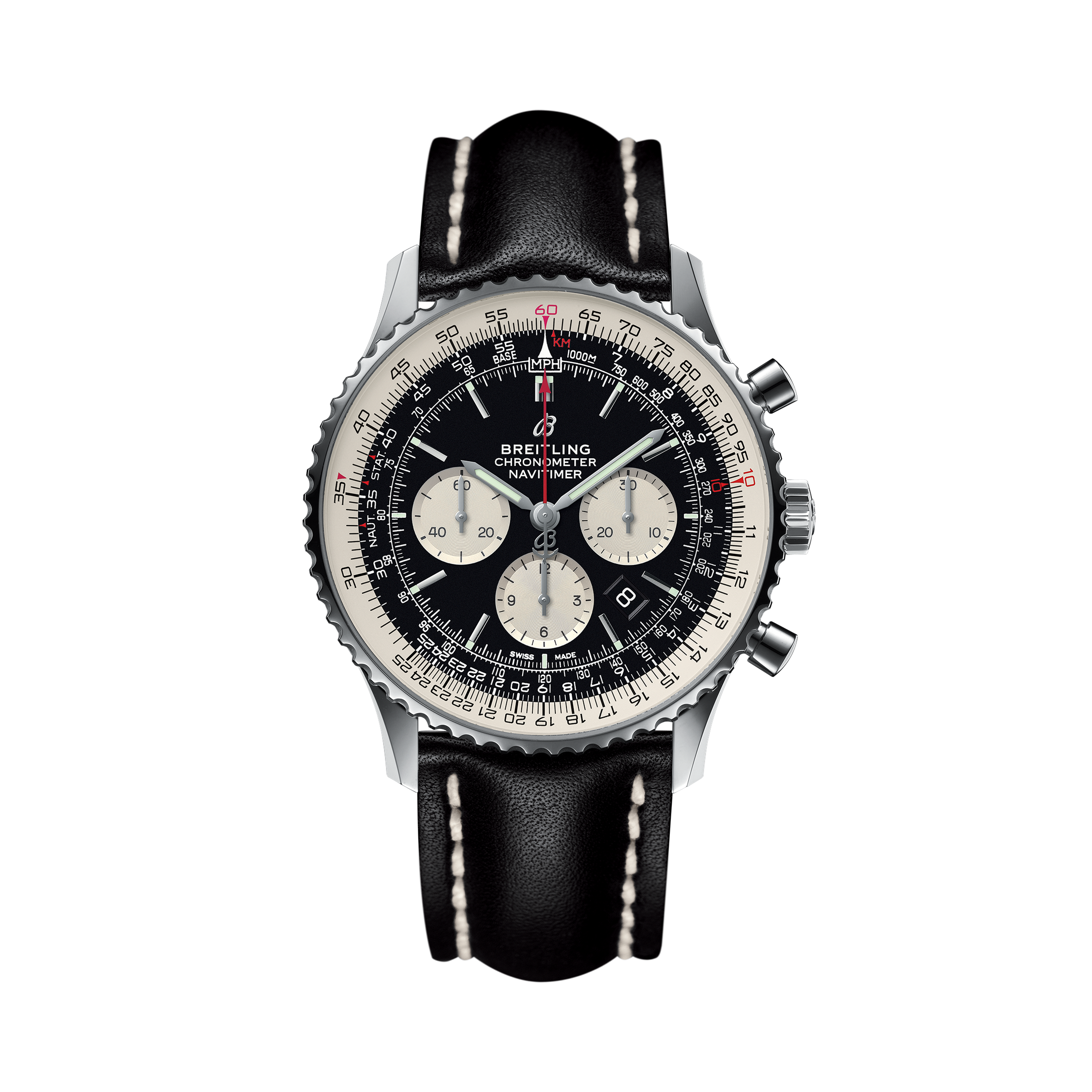 Navitimer B01 Chronograph 46 Black | V-DIAL-COLOR-5686 dial, AB0127211B1X2