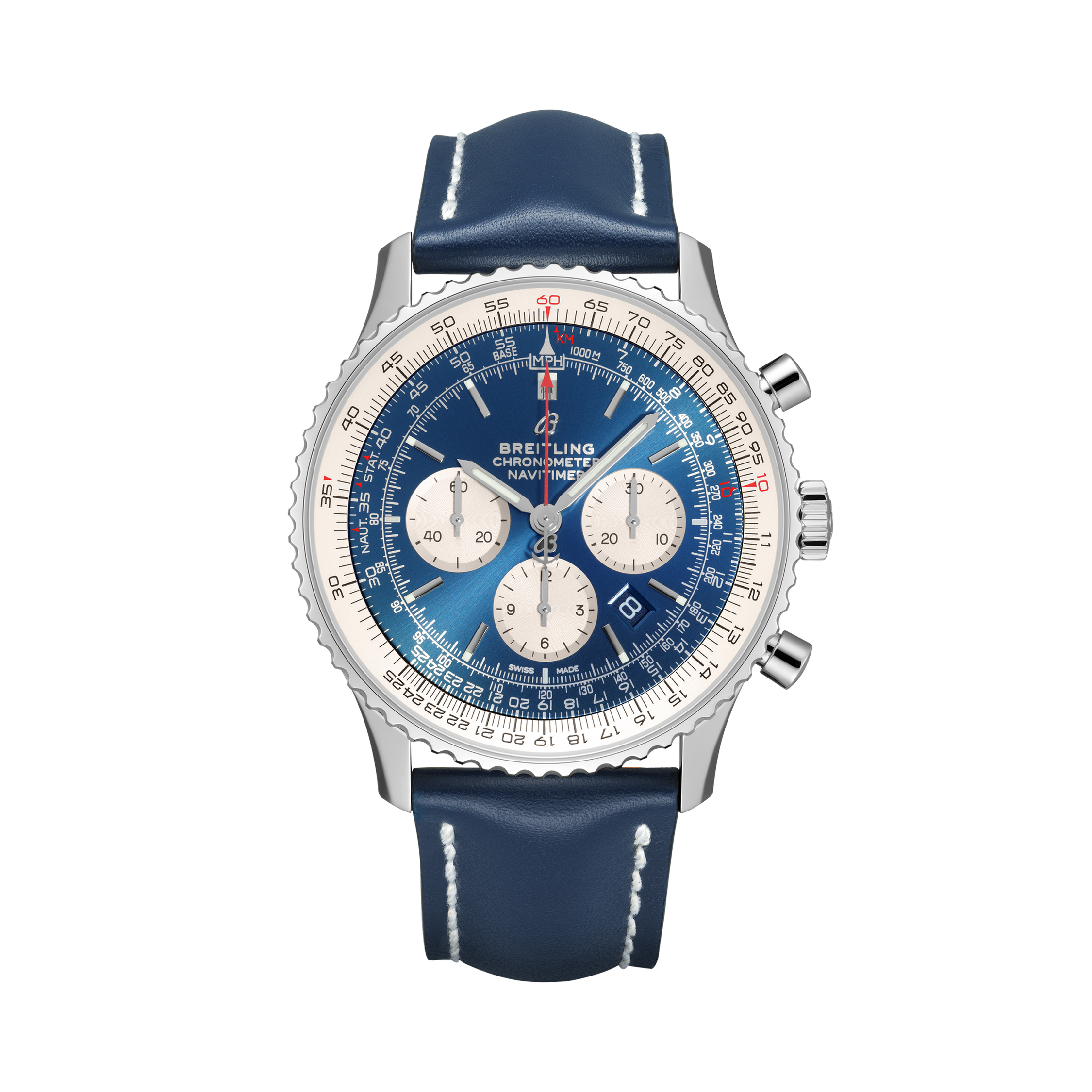 Navitimer B01 Chronograph 46 Blue | V-DIAL-COLOR-5714 dial, AB0127211C1X2