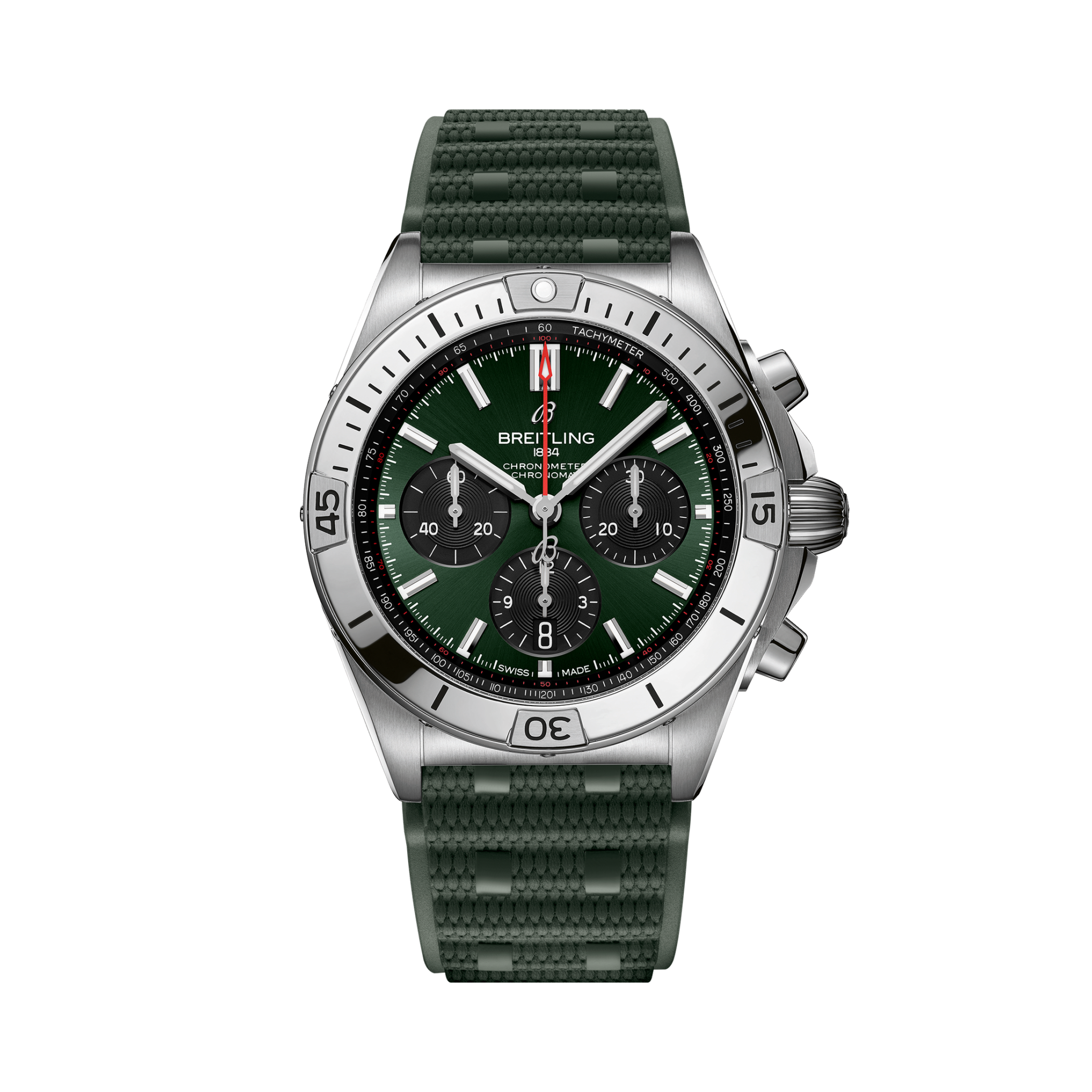 Chronomat B01 42 Green | V-DIAL-COLOR-5765 dial, AB0134101L2S1