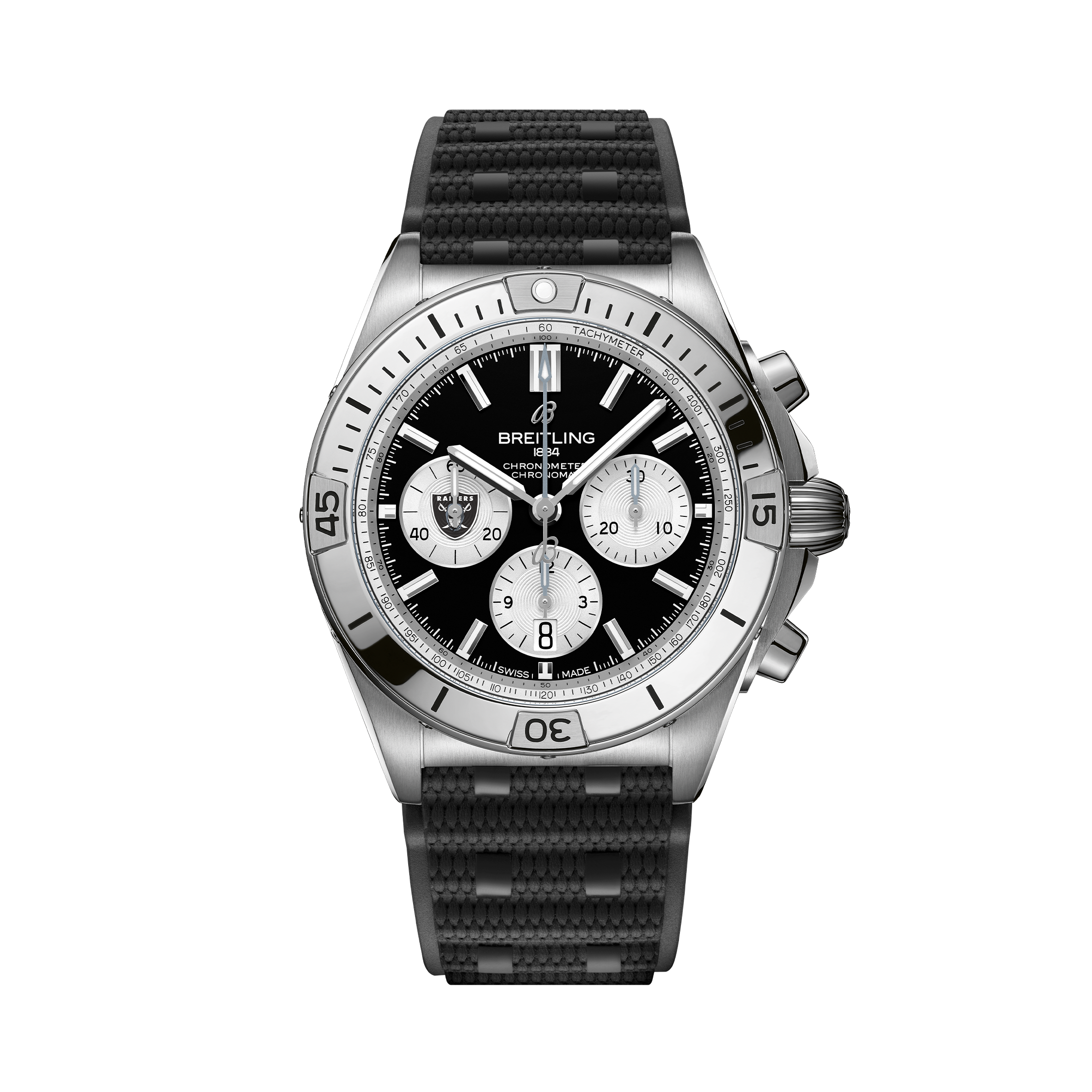 Chronomat B01 42 NFL Las Vegas Raiders Edition Black | V-DIAL-COLOR-5686 dial, AB01342B1B1S1