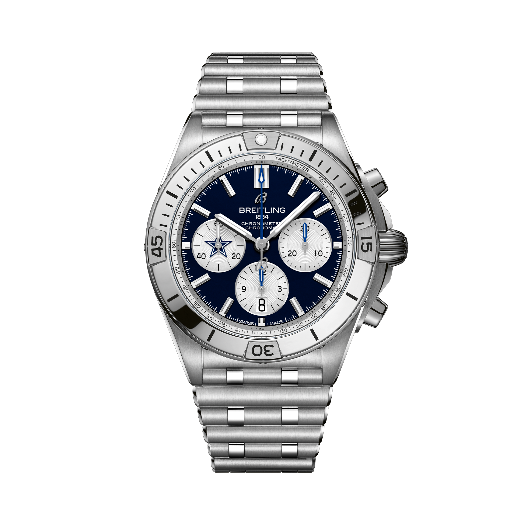 Chronomat B01 42 NFL Dallas Cowboys Edition Blue | V-DIAL-COLOR-5714 dial, AB01342B1C1A1