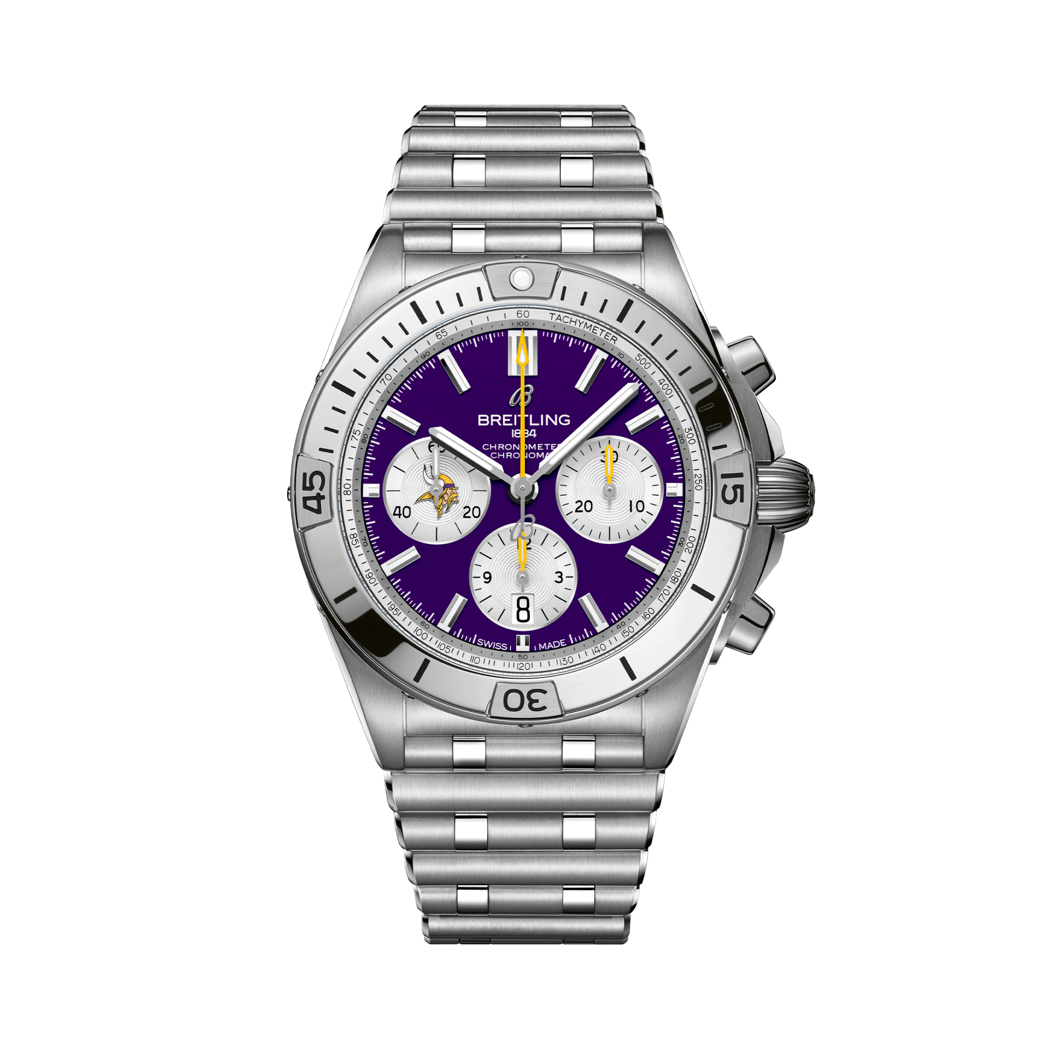 Chronomat B01 42 NFL Minnesota Vikings Edition Purple | V-DIAL-COLOR-PURP dial, AB01342B1K4A1