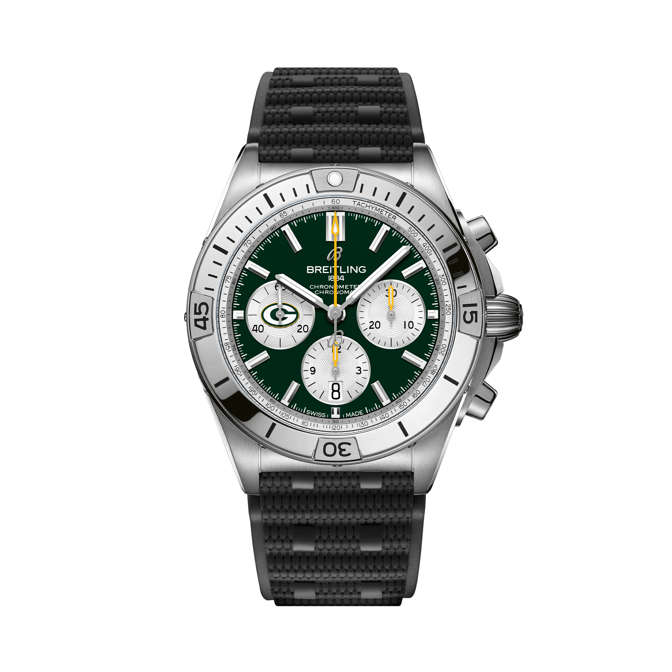 Chronomat B01 42 NFL Green Bay Packers Edition Green | V-DIAL-COLOR-5765 dial, AB01342B1L1S1