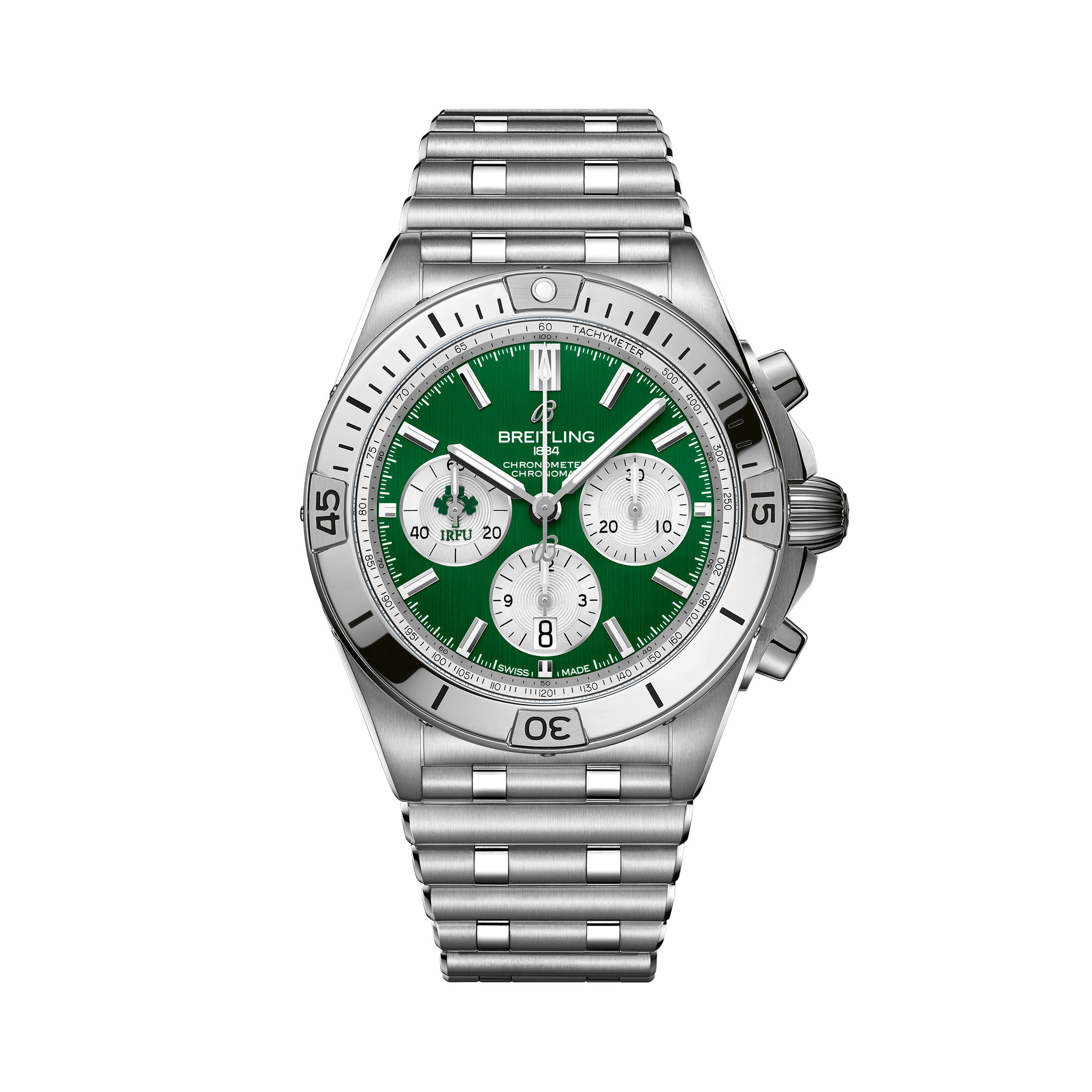 Chronomat B01 42 Six Nations Ireland Verde | V-DIAL-COLOR-5765 dial, AB0134A91L1A1