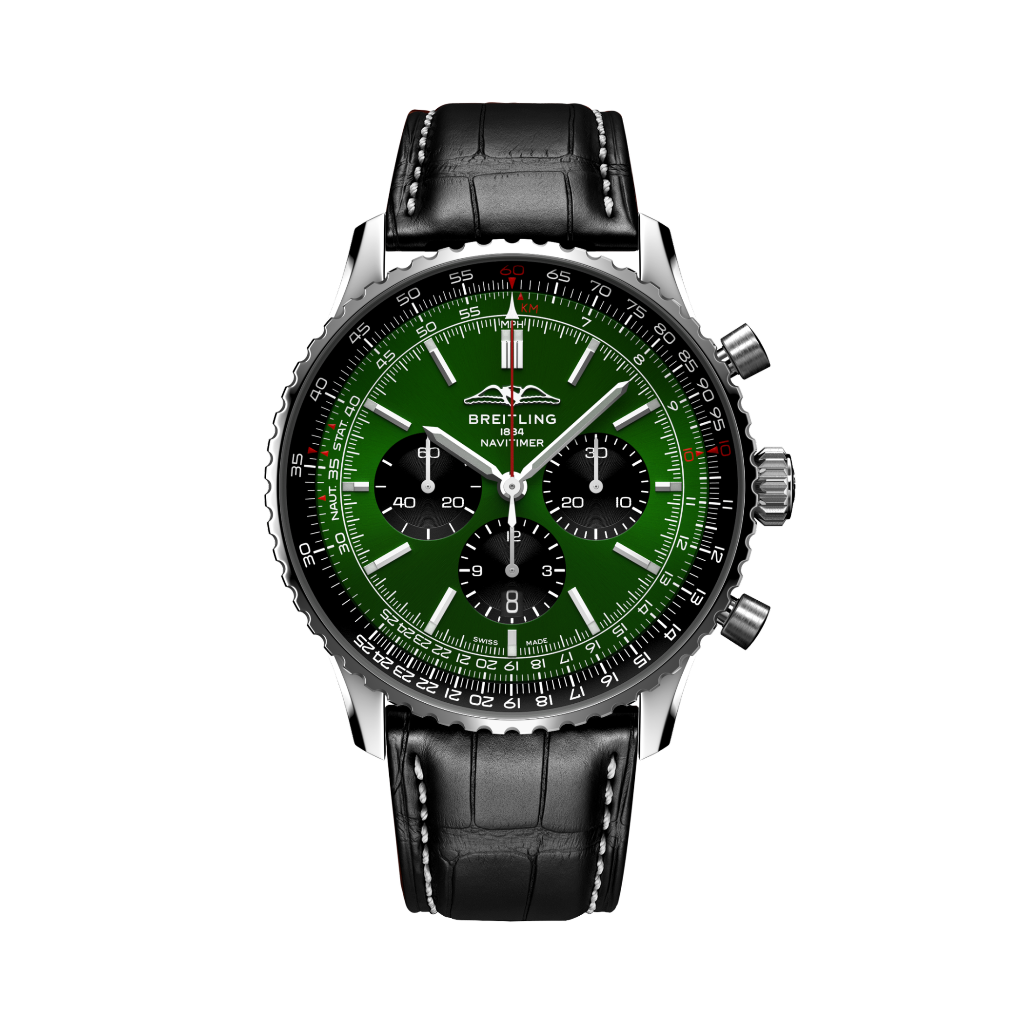 Navitimer B01 Chronograph 46 Vert | V-DIAL-COLOR-5765 dial, AB0137241L1P1