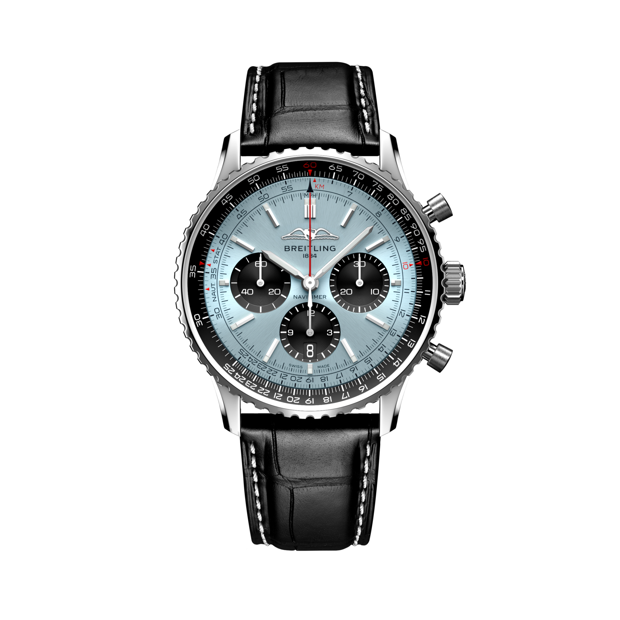 Navitimer B01 Chronograph 43 Azul hielo | V-DIAL-COLOR-1111 dial, AB0138241C1P1