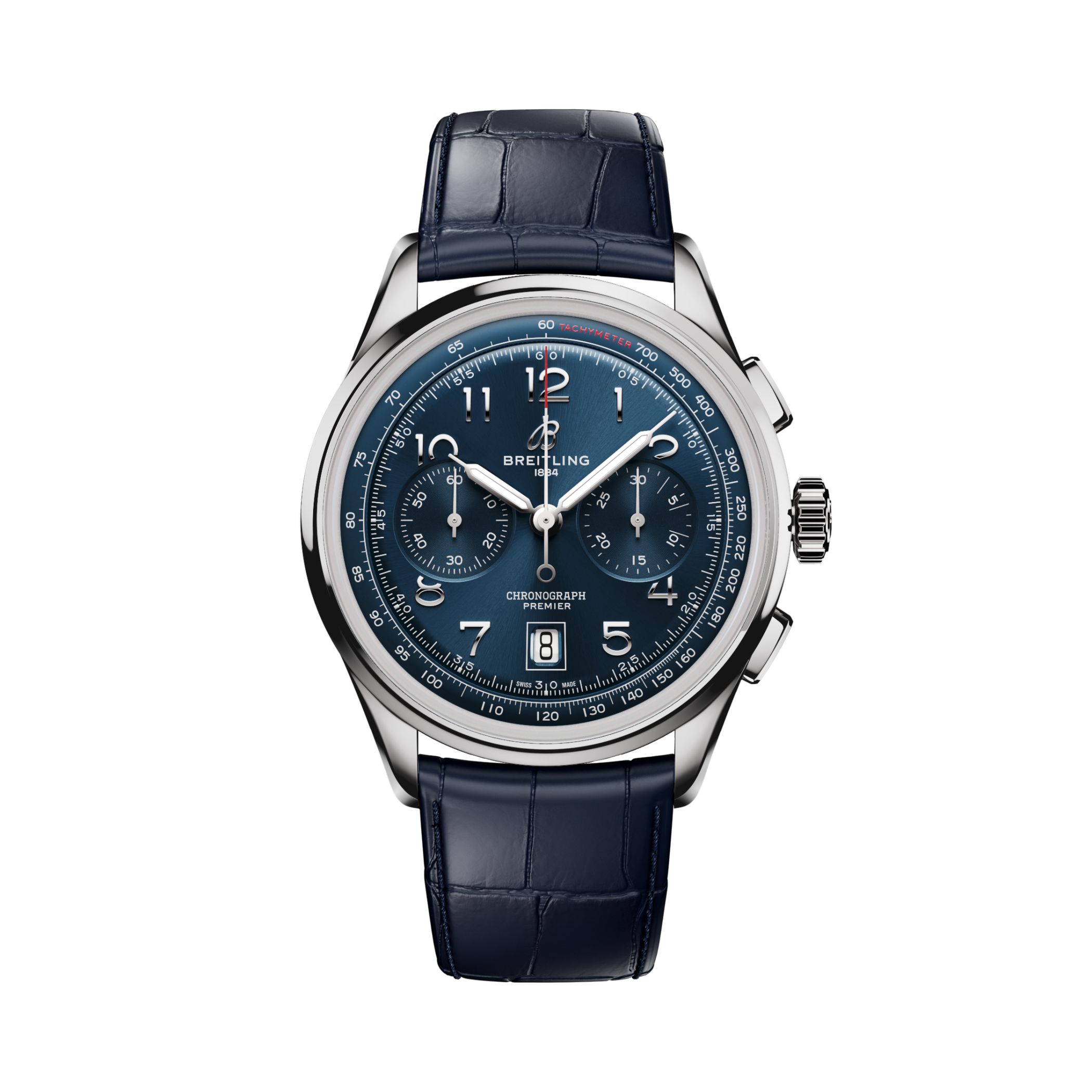 Premier B01 Chronograph 42 Blue | V-DIAL-COLOR-5714 dial, AB0145171C1P2