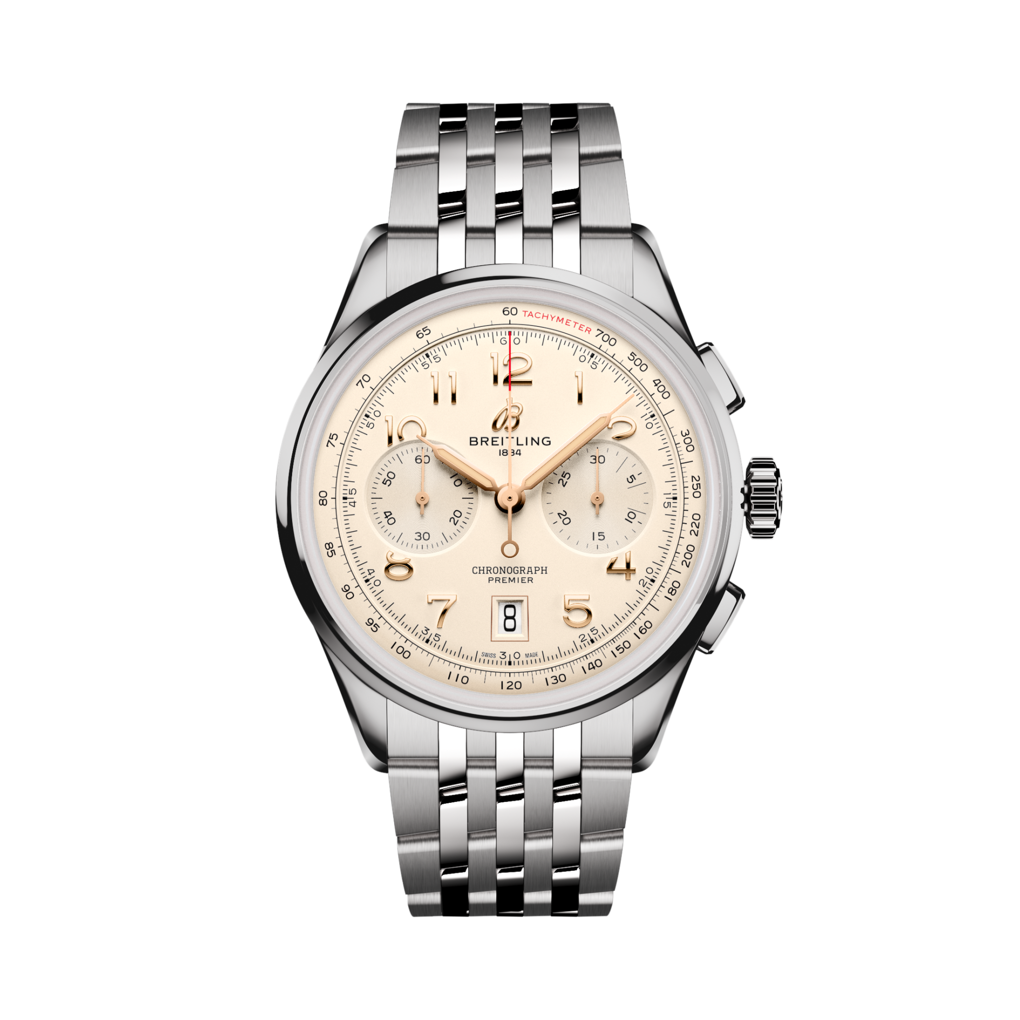 Premier B01 Chronograph 42 Cream | V-DIAL-COLOR-5842 dial, AB0145211G1A1