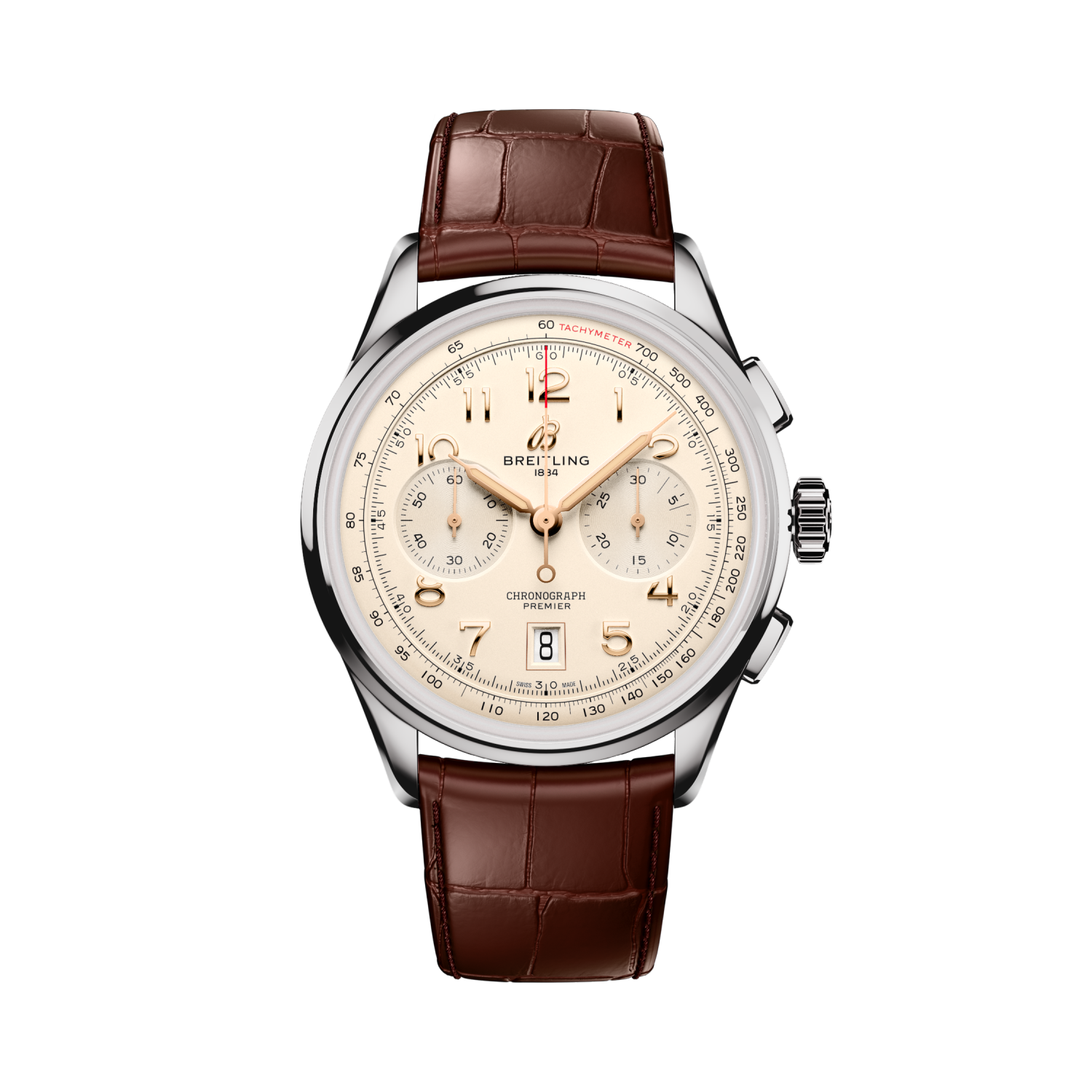 Premier B01 Chronograph 42 Creme | V-DIAL-COLOR-5842 dial, AB0145211G1P2