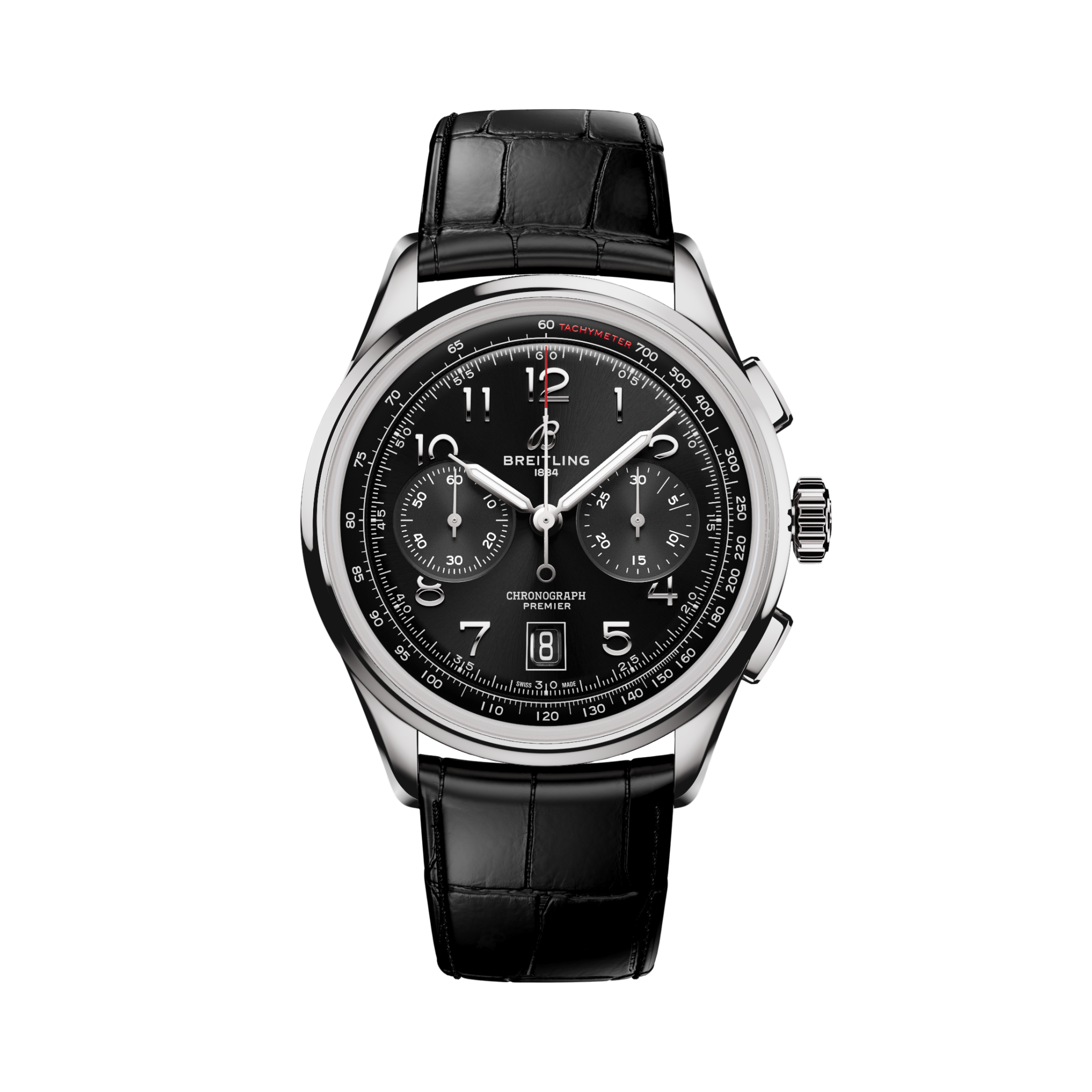 Premier B01 Chronograph 42 Negro | V-DIAL-COLOR-5686 dial, AB0145221B1P2