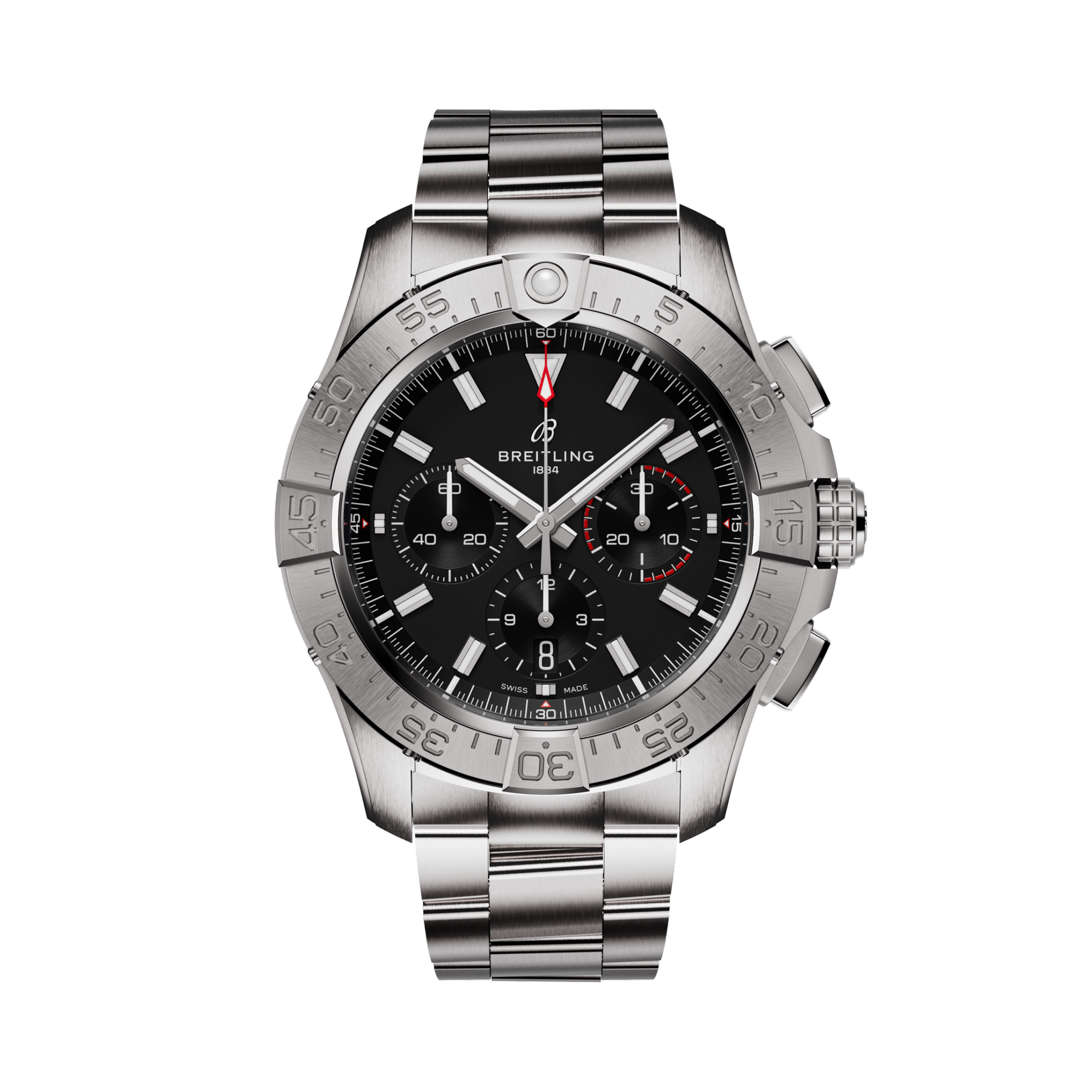 Avenger B01 Chronograph 44 Negro | V-DIAL-COLOR-5686 dial, AB0147101B1A1