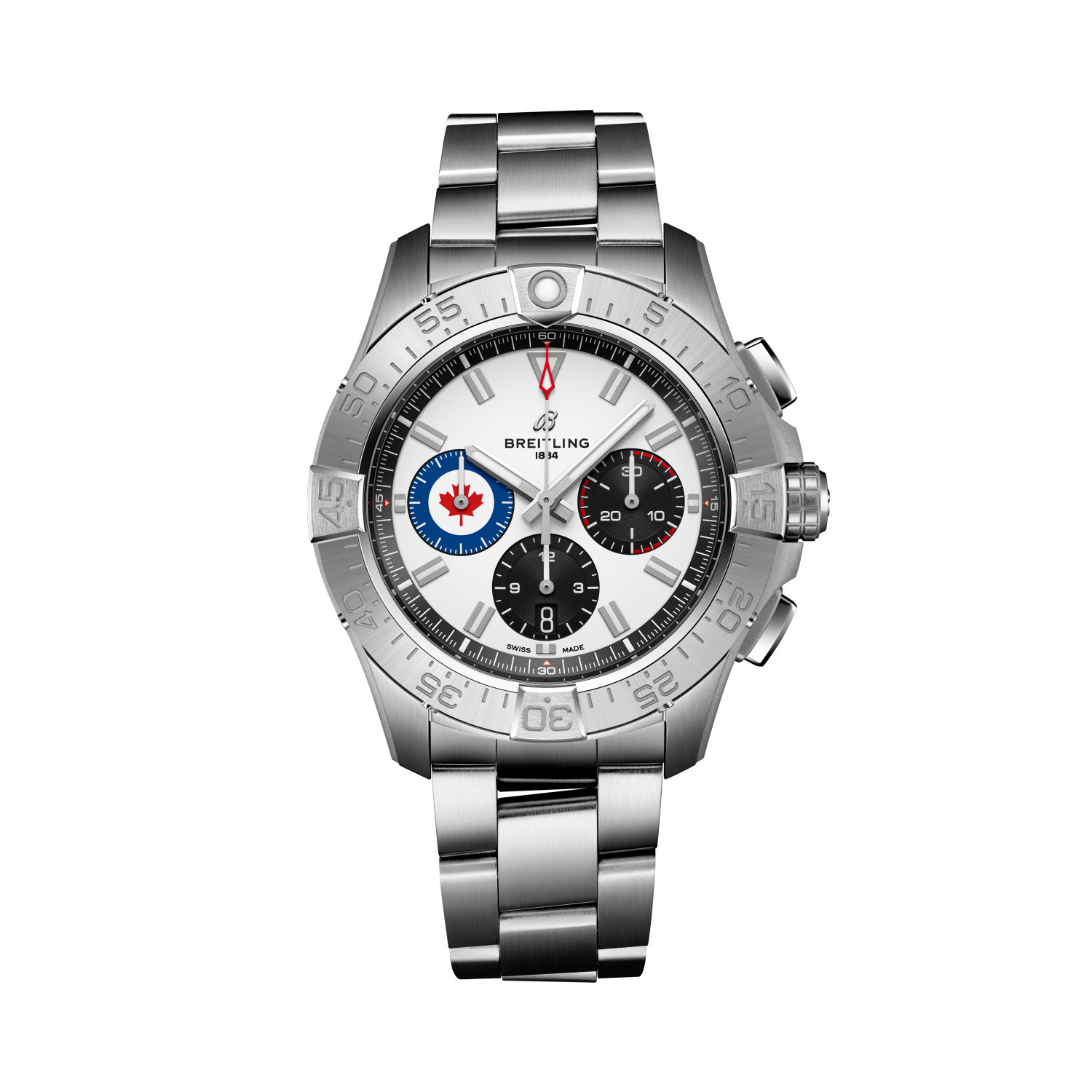 Avenger B01 Chronograph 44 Royal Canadian Air Force White | V-DIAL-COLOR-5926 dial, AB01473A1A1A1