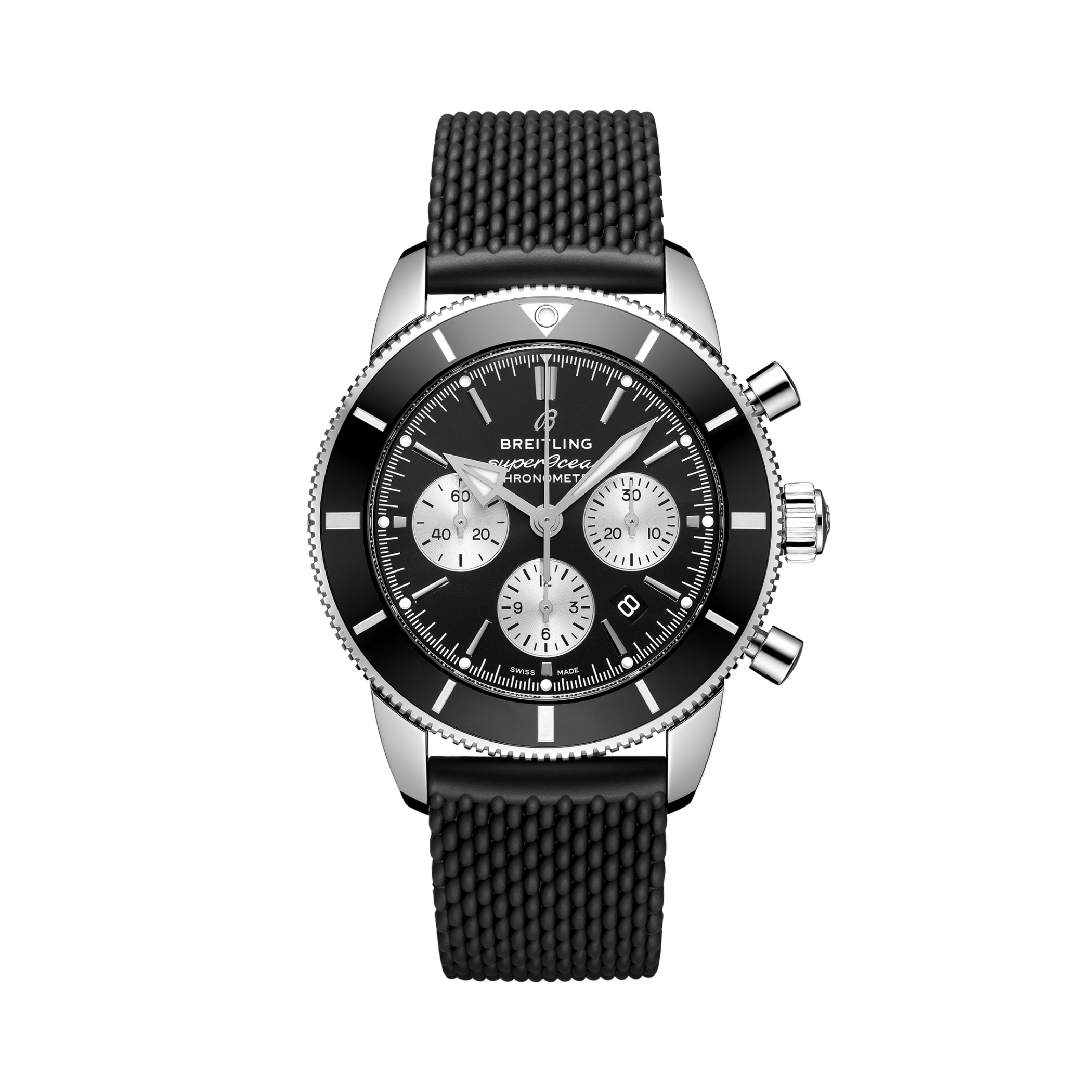 Superocean Heritage B01 Chronograph 44 Negro | V-DIAL-COLOR-5686 dial, AB0162121B1S1