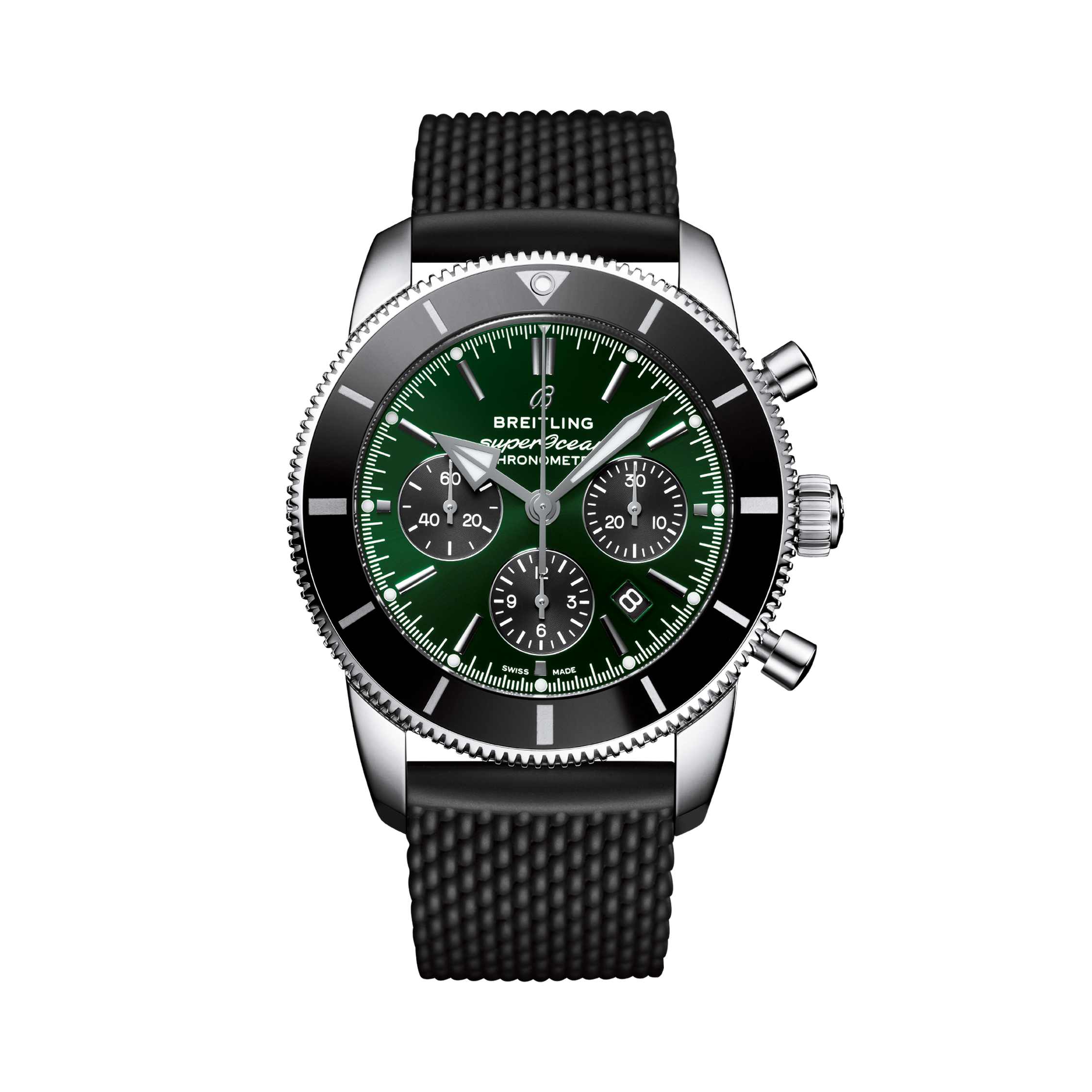 Superocean Heritage B01 Chronograph 44 Limited Edition Green | V-DIAL-COLOR-5765 dial, AB01621A1L1S1