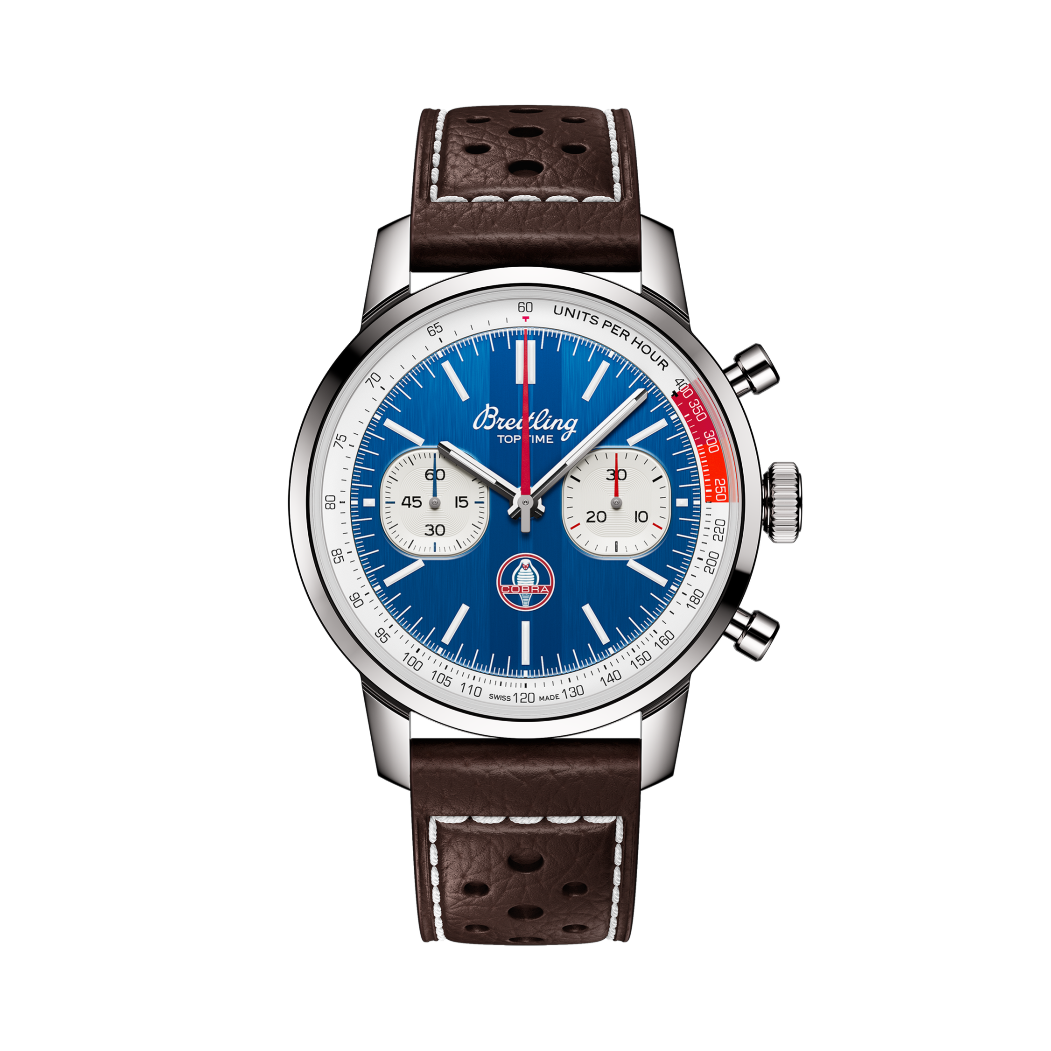 Top Time B01 Shelby Cobra Azul | V-DIAL-COLOR-5714 dial, AB01763A1C1X1