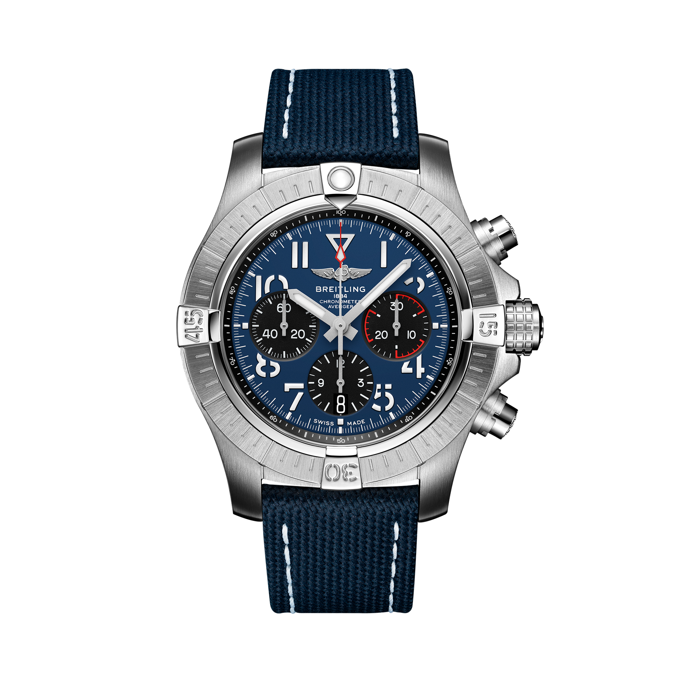 Avenger B01 Chronograph 45 Blue | V-DIAL-COLOR-5714 dial, AB01821A1C1X1