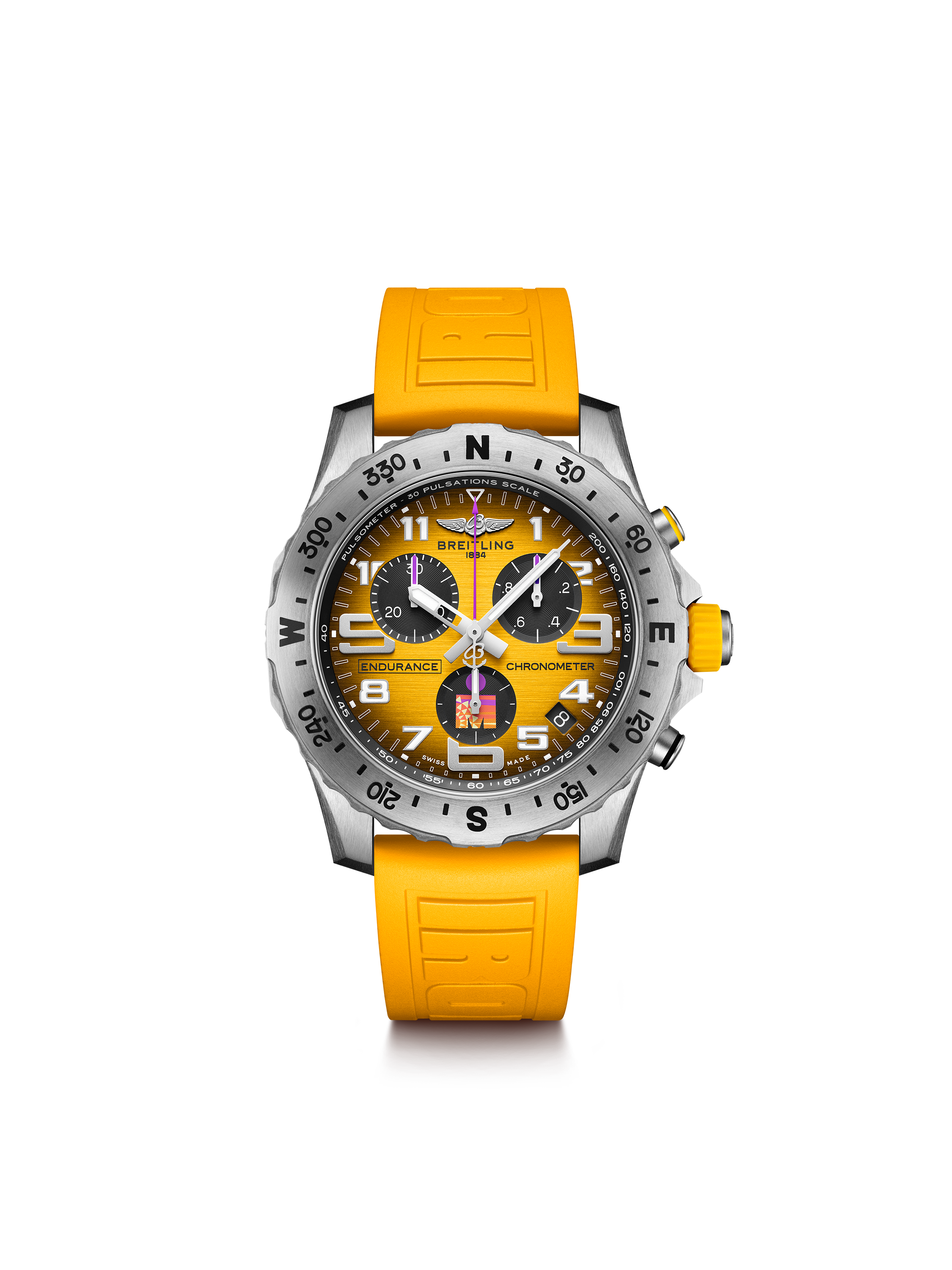 Endurance Pro IRONMAN® World Championship 2022 Yellow | VDIALCOLOR9999 dial, E823102A1I1S1