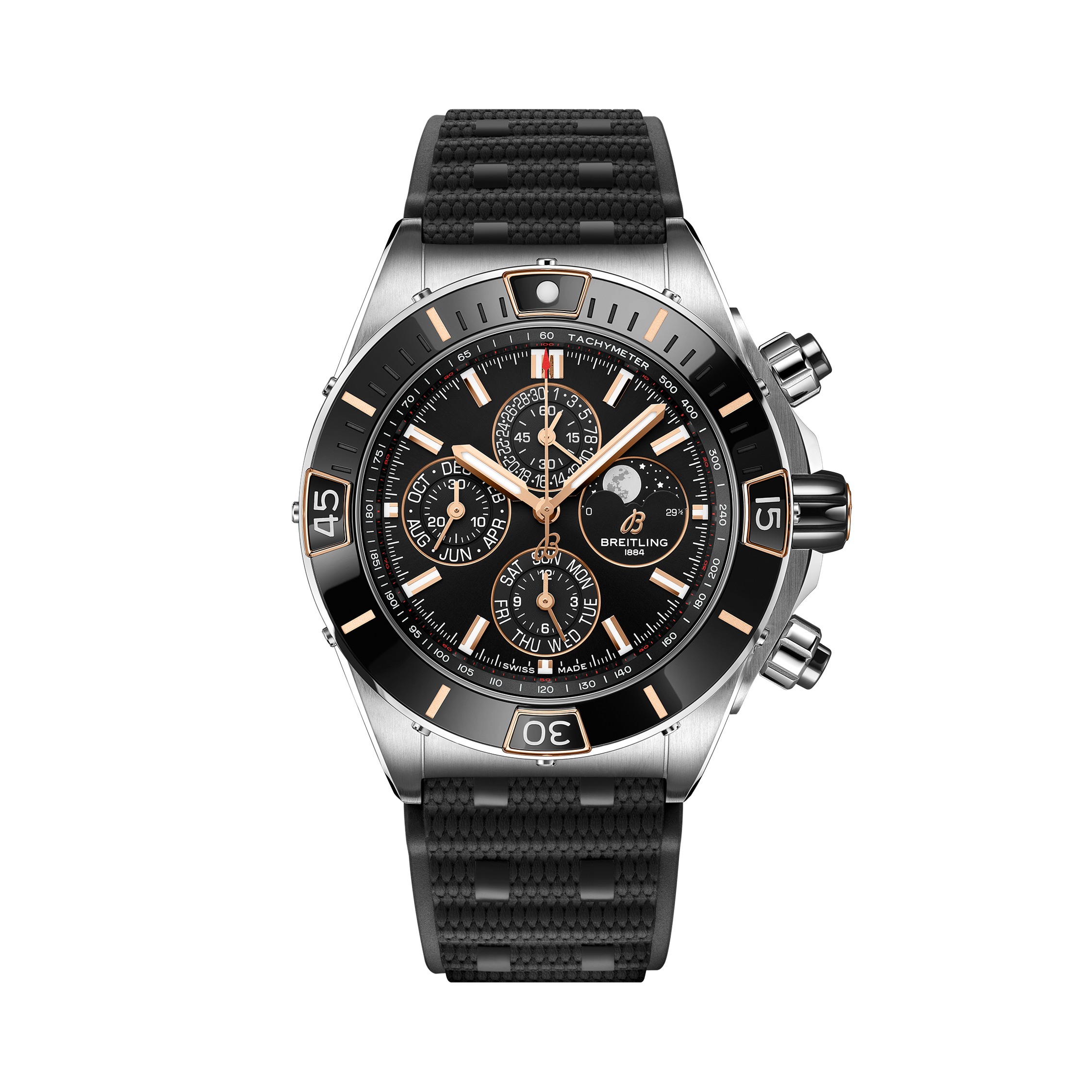 Super Chronomat 44 Four-Year Calendar Black | V-DIAL-COLOR-5686 dial, I19320251B1S1