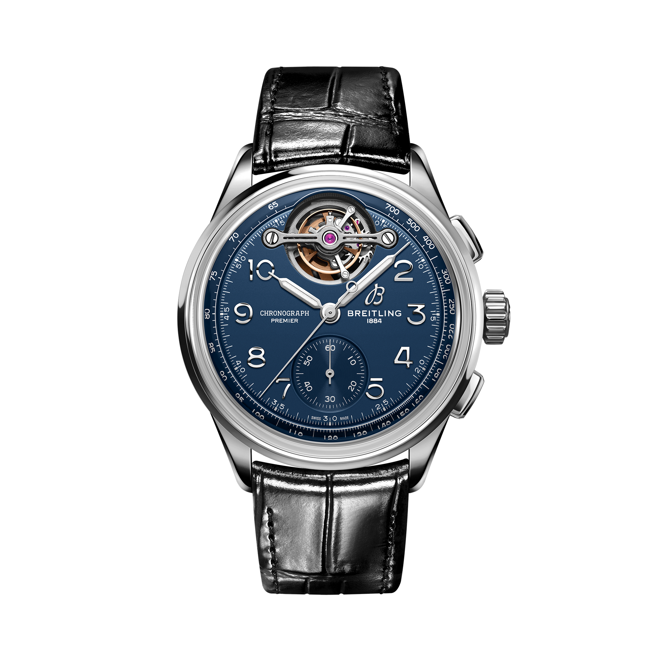 Premier B21 Chronograph Tourbillon 42 Willy Breitling Blu | V-DIAL-COLOR-5714 dial, LB2120171C1P1