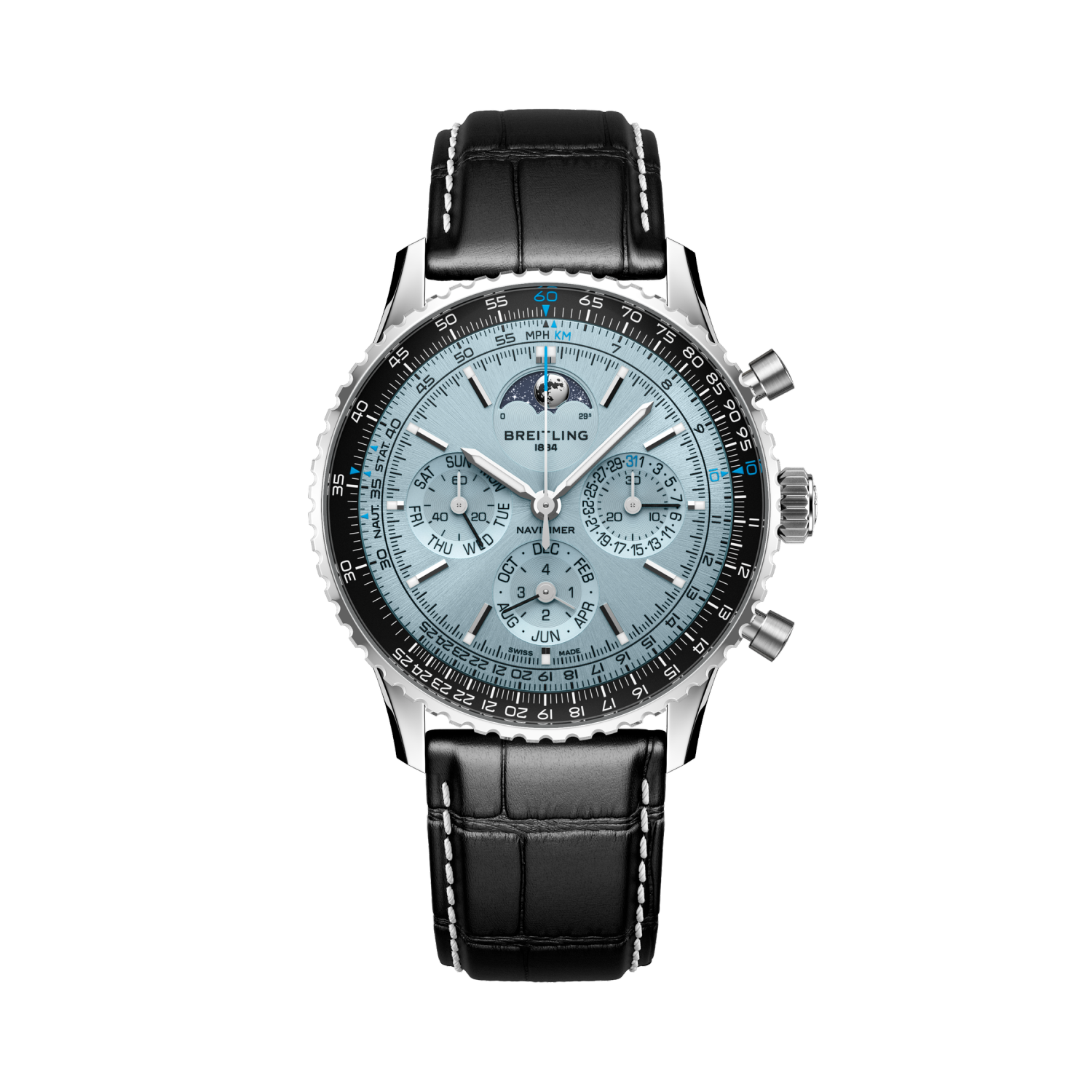 Navitimer B19 Chronograph 43 Perpetual Calendar Azul hielo | V-DIAL-COLOR-1111 dial, PB1920251C1P1