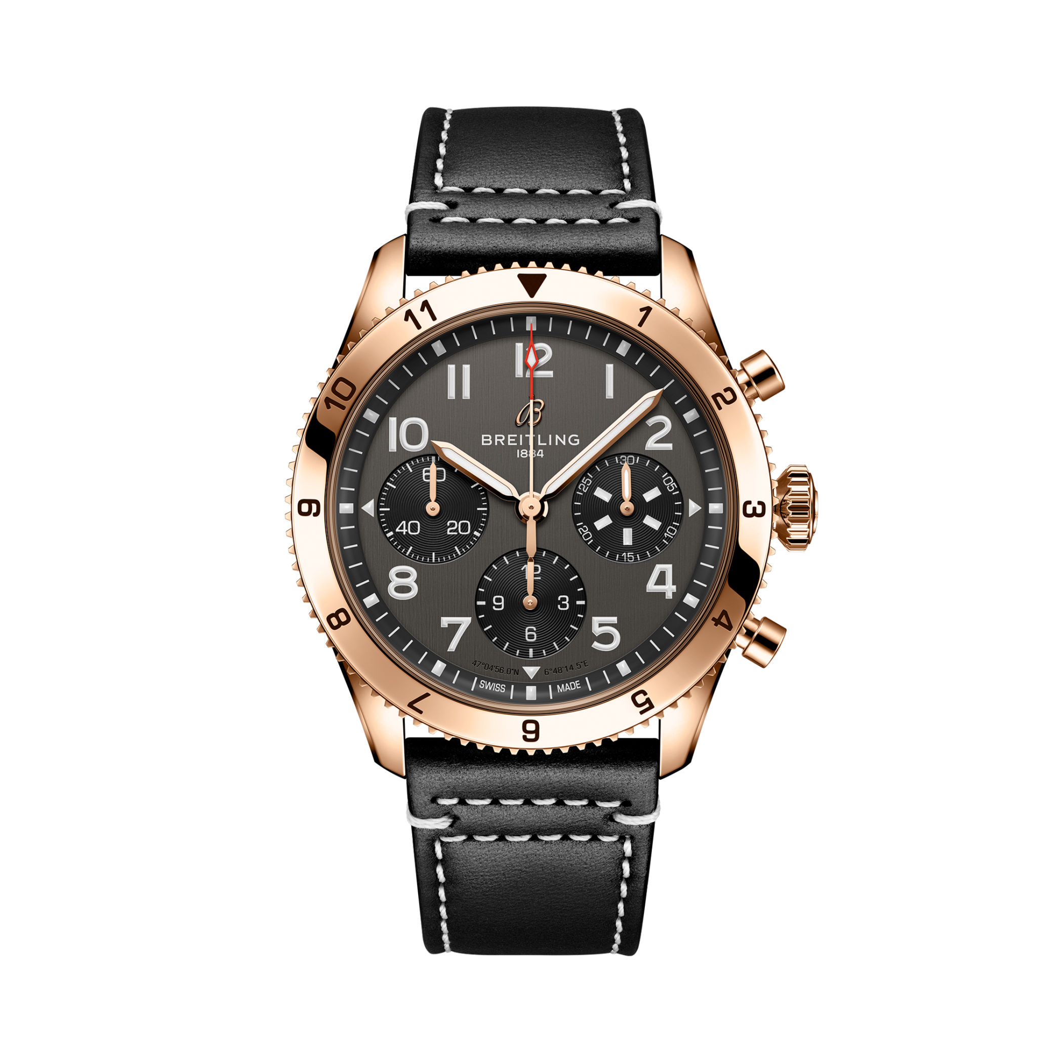 Classic AVI Chronograph 42 P-51 Mustang Noir | V-DIAL-COLOR-5686 dial, R233801A1B1X1