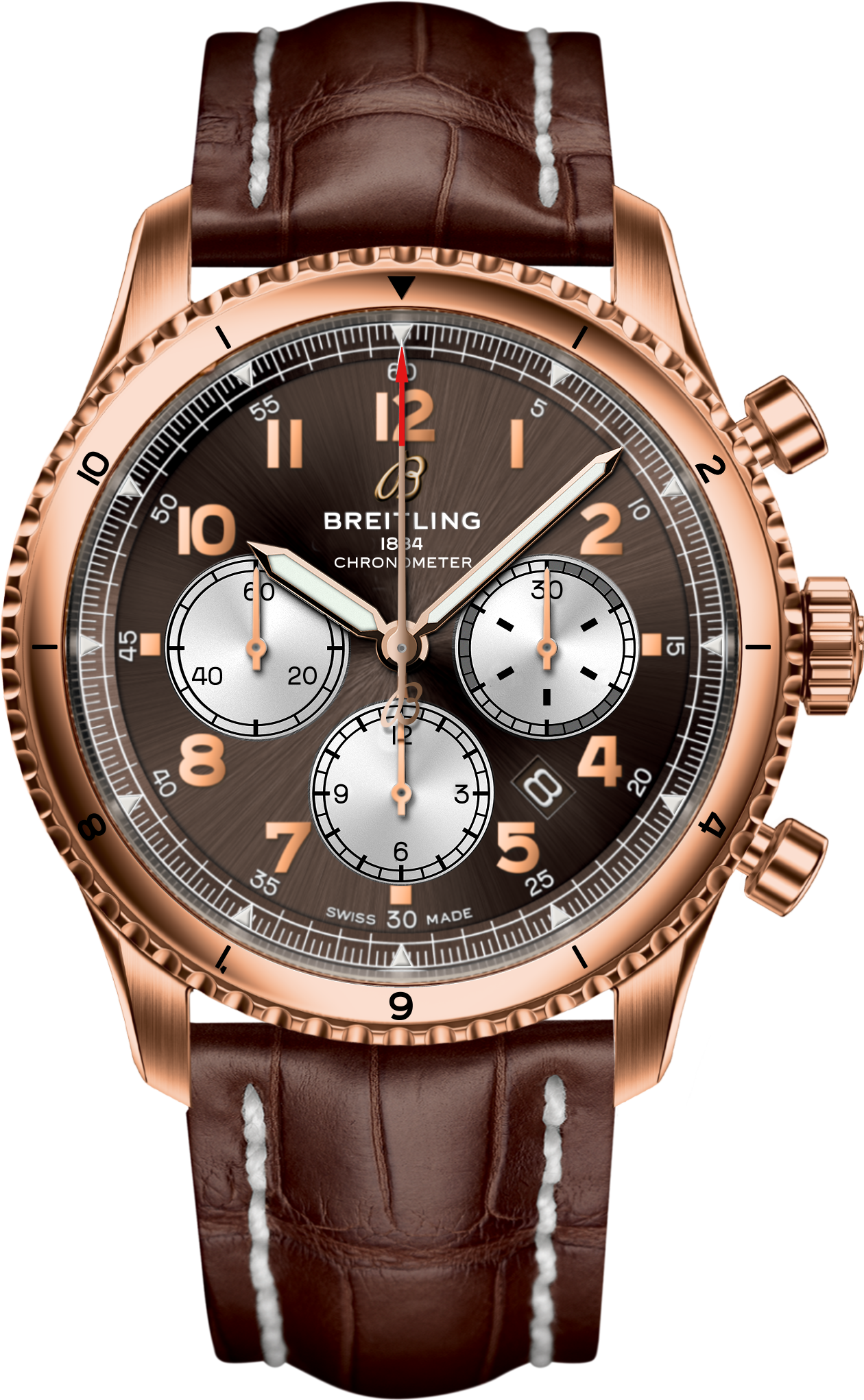 Aviator 8 B01 Chronograph 43 Bronze | V-DIAL-COLOR-5720 dial, RB0119131Q1P1