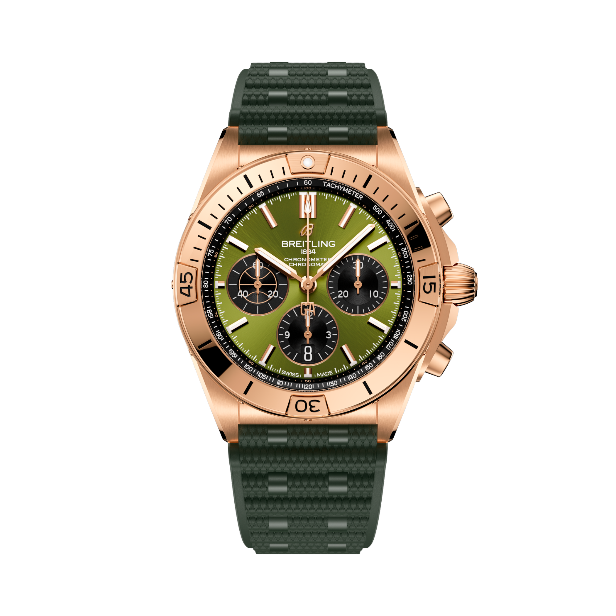 Chronomat B01 42 Giannis Antetokounmpo Green | V-DIAL-COLOR-5765 dial, RB01344A1L1S1