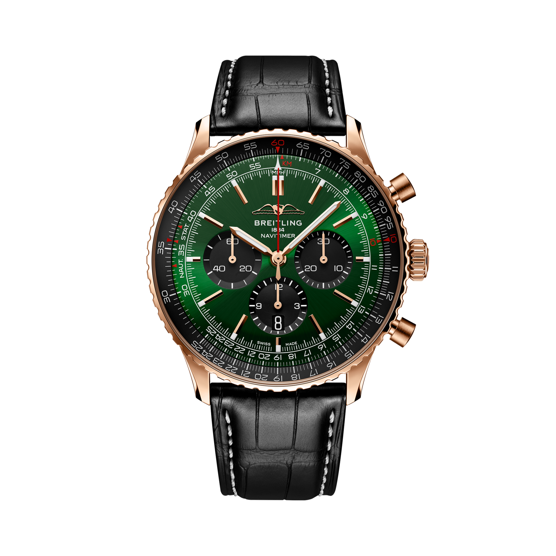 Navitimer B01 Chronograph 46 Vert | V-DIAL-COLOR-5765 dial, RB0137241L1P1