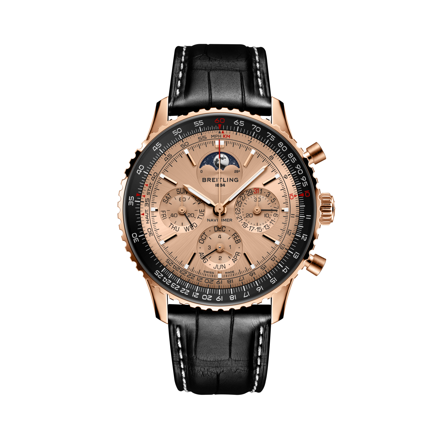 Navitimer B19 Chronograph 43 Perpetual Calendar 140th Anniversary Чистое золото | V-DIAL-COLOR-SOLIDGOLD dial, RB19101A1H1P1