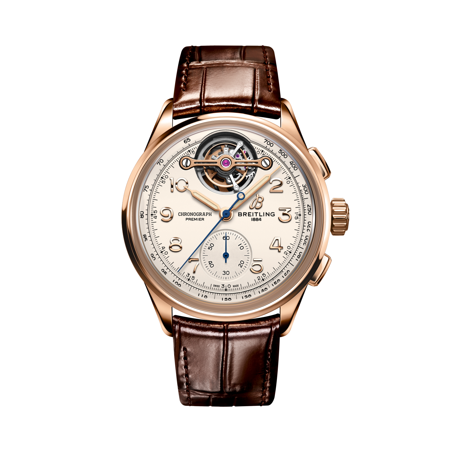 Premier B21 Chronograph Tourbillon 42 Léon Breitling Crema | V-DIAL-COLOR-5842 dial, RB2120211G1P1