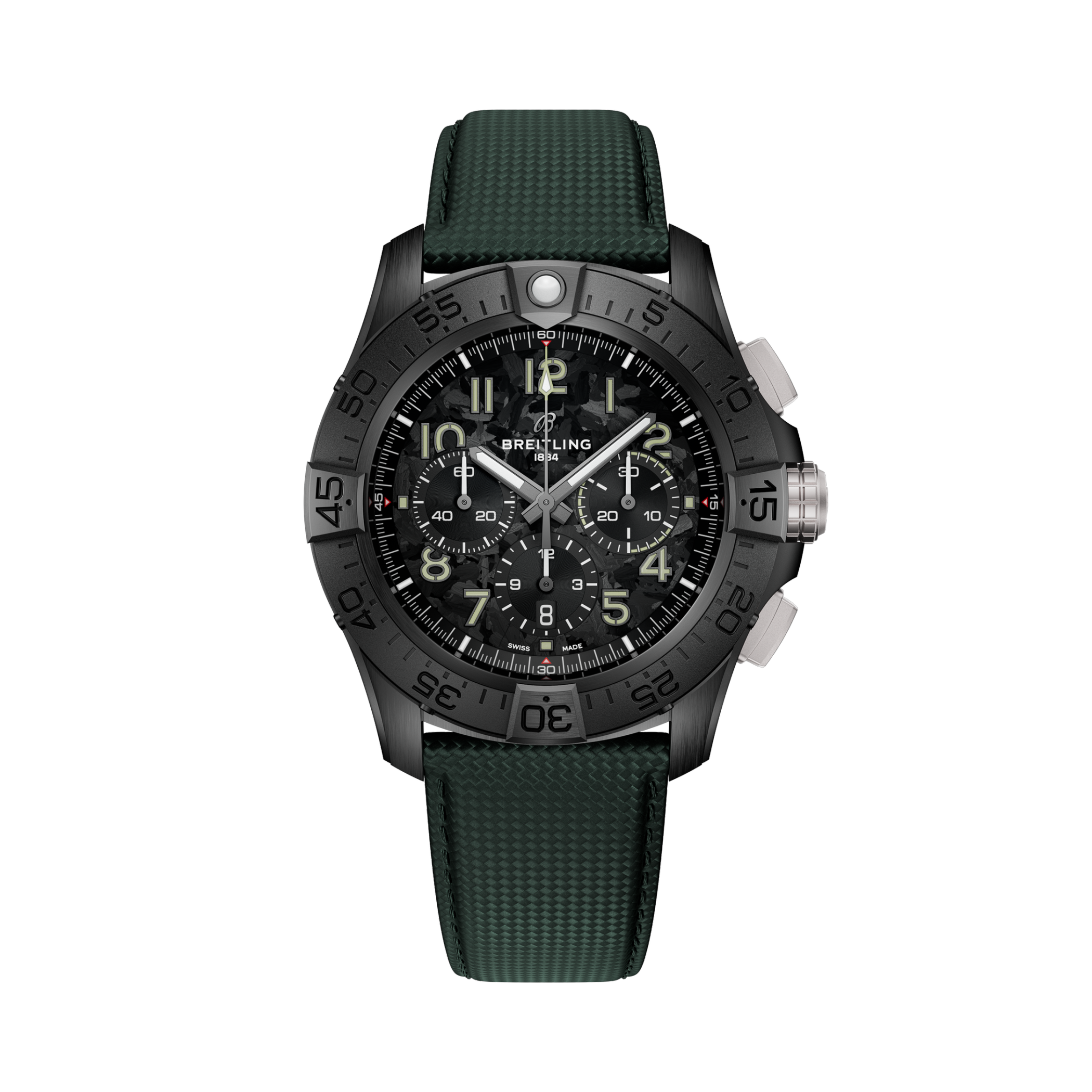 Super Avenger B01 Chronograph 46 Night Mission超級復仇者計時腕錶 碳纖維 | V-DIAL-COLOR-5765556362 dial, SB0148101B1X1