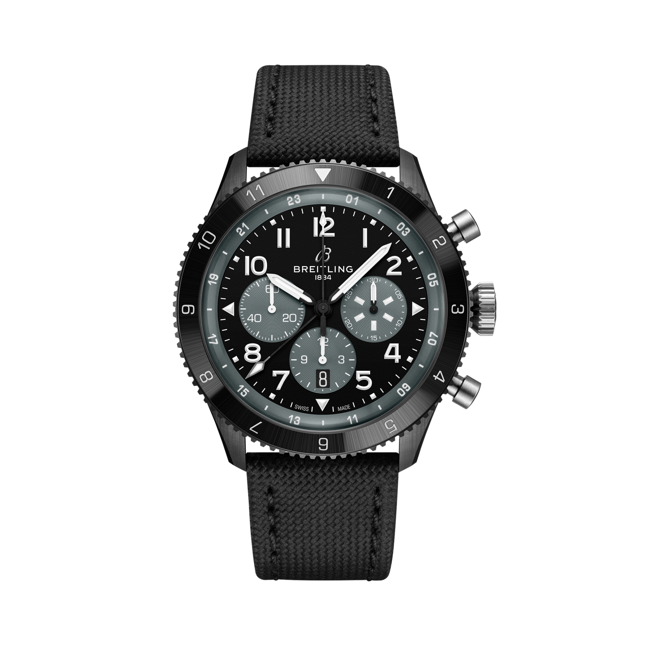 Super AVI B04 Chronograph GMT 46 Mosquito Night Fighter Schwarz | V-DIAL-COLOR-5686 dial, SB04451A1B1X1