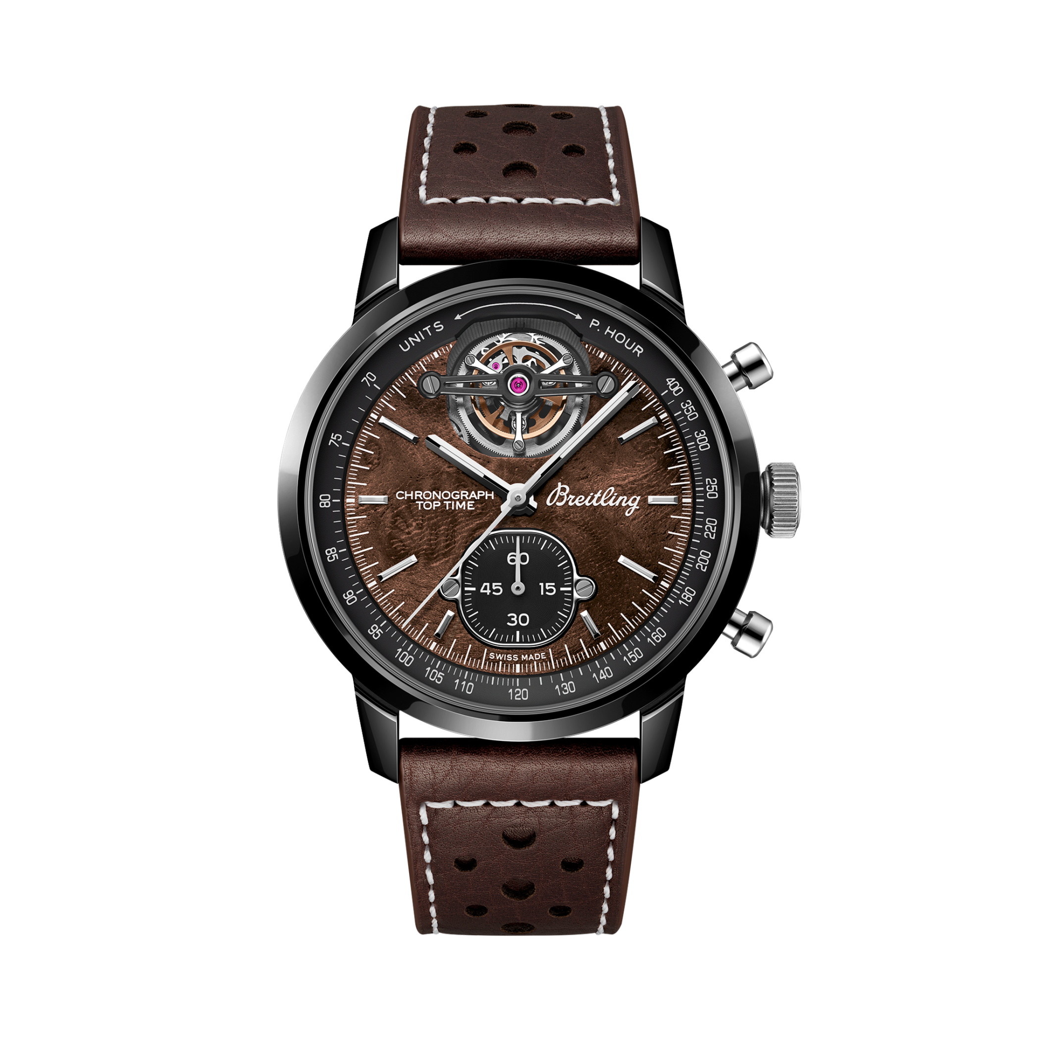 Top Time B21 Chevrolet Corvette Walnut burl | V-DIAL-WALNUT dial, SB21252A1Q1X1